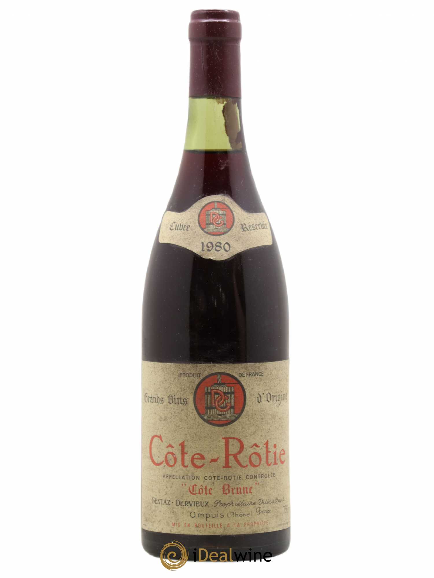 Côte-Rôtie Côte Brune Marius Gentaz-Dervieux 1980 - Lot de 1 bouteille - 0