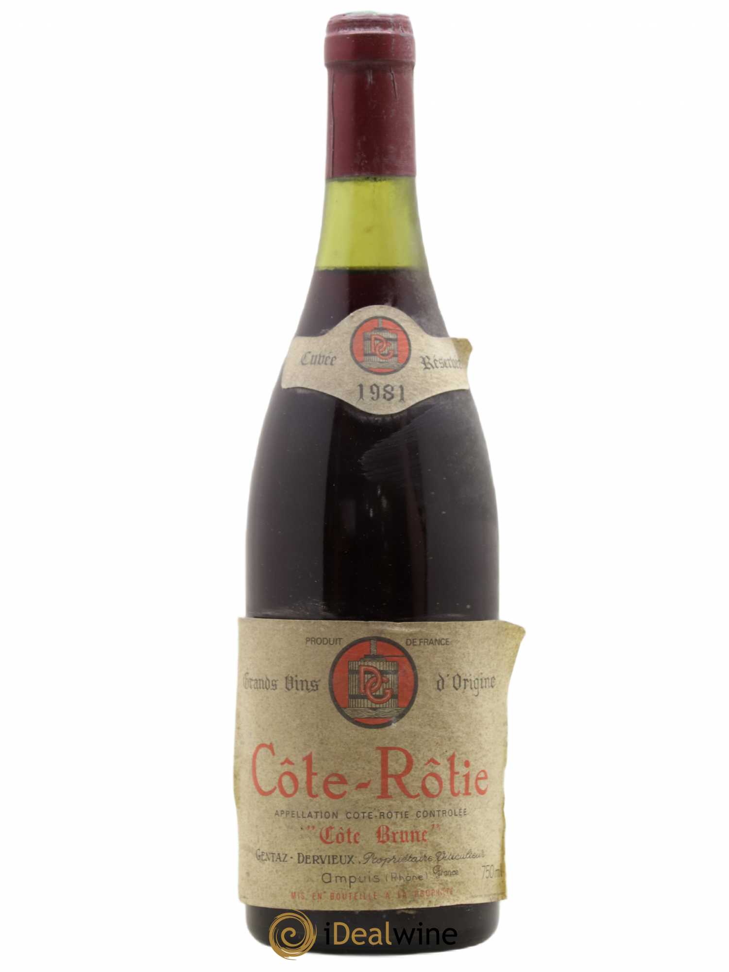 Côte-Rôtie Côte Brune Marius Gentaz-Dervieux 1981 - Lot de 1 bouteille - 0