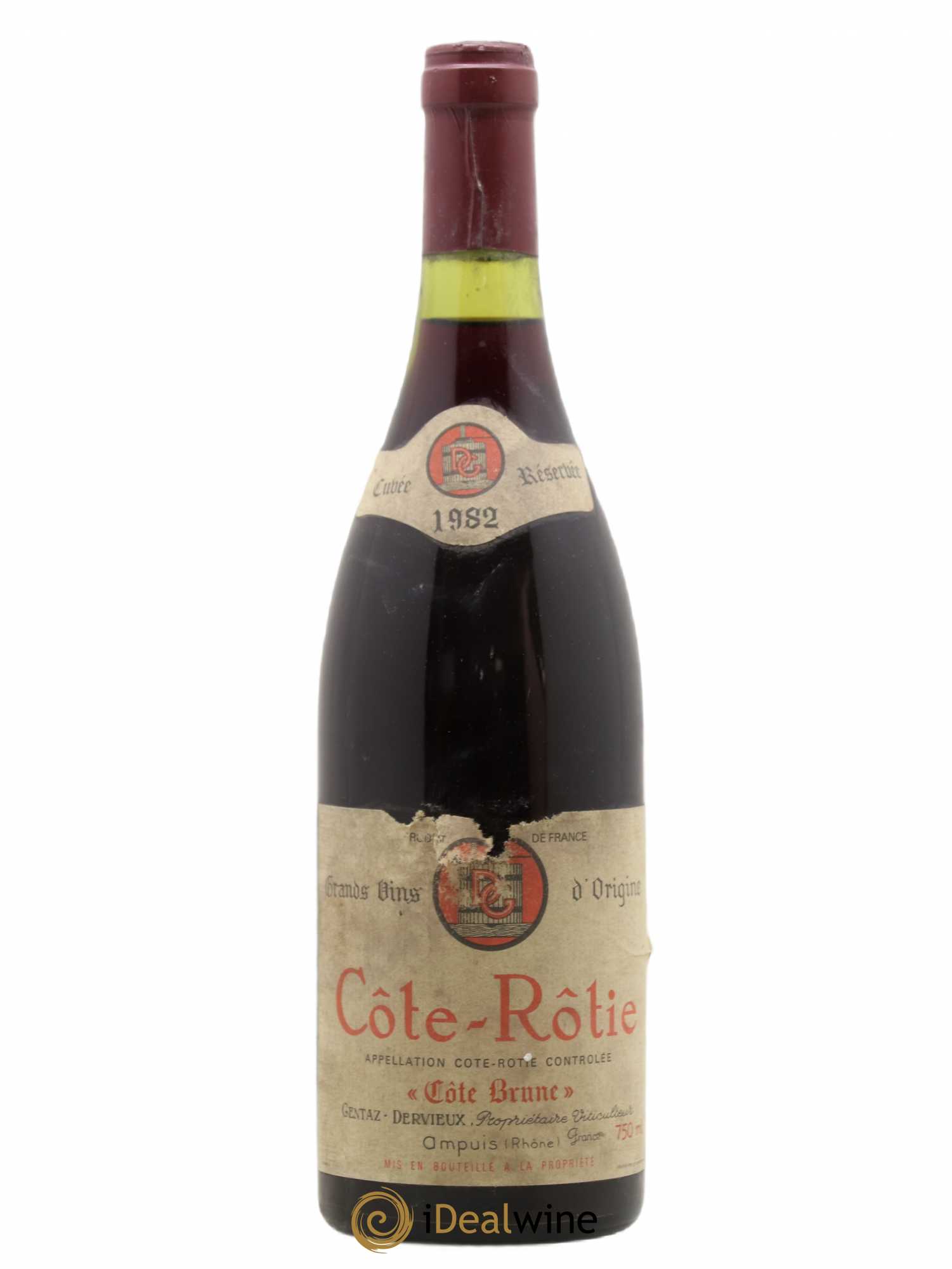 Côte-Rôtie Côte Brune Marius Gentaz-Dervieux 1982 - Lot de 1 bouteille - 0