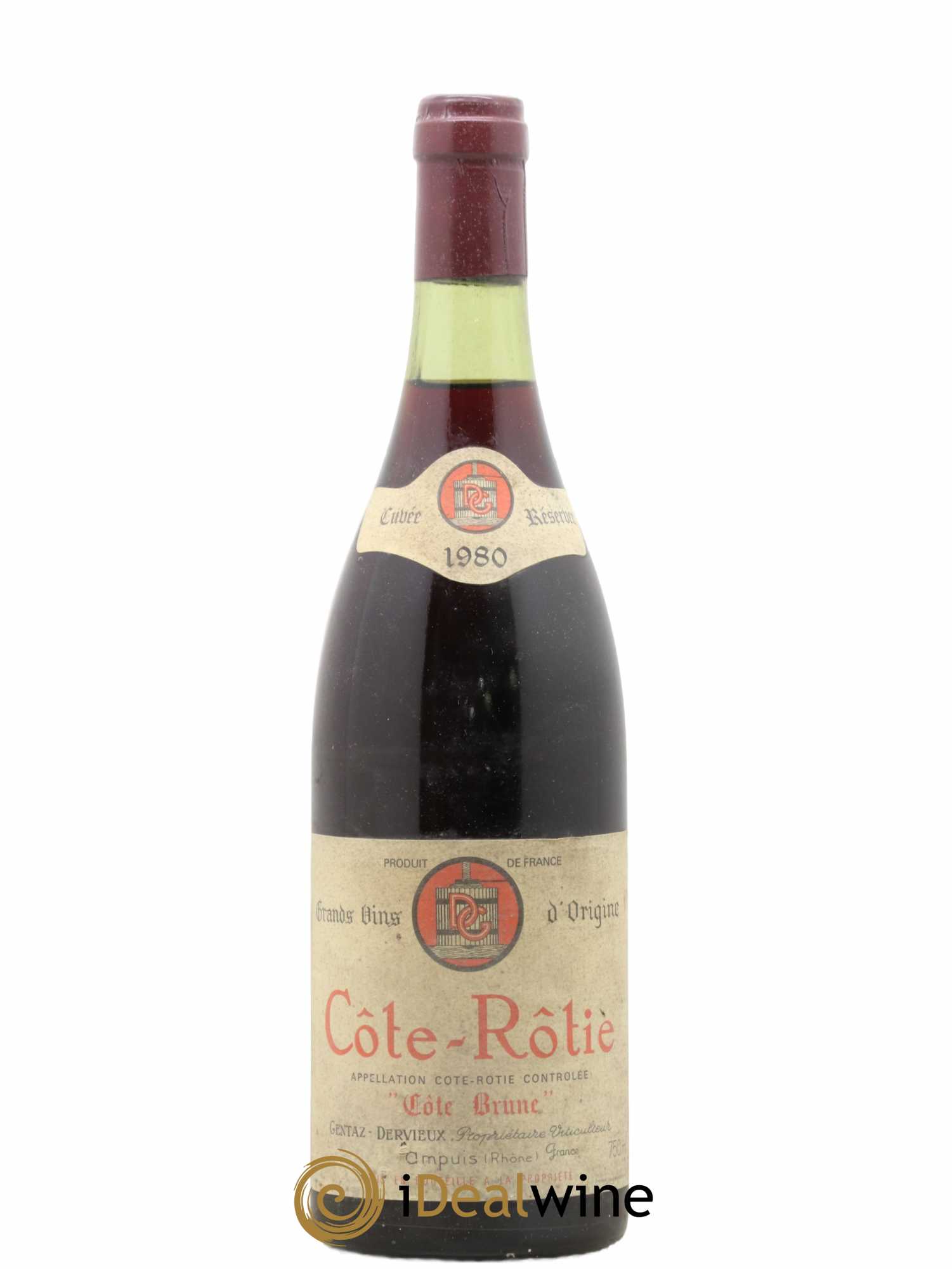 Côte-Rôtie Côte Brune Marius Gentaz-Dervieux 1980 - Lot de 1 bouteille - 0