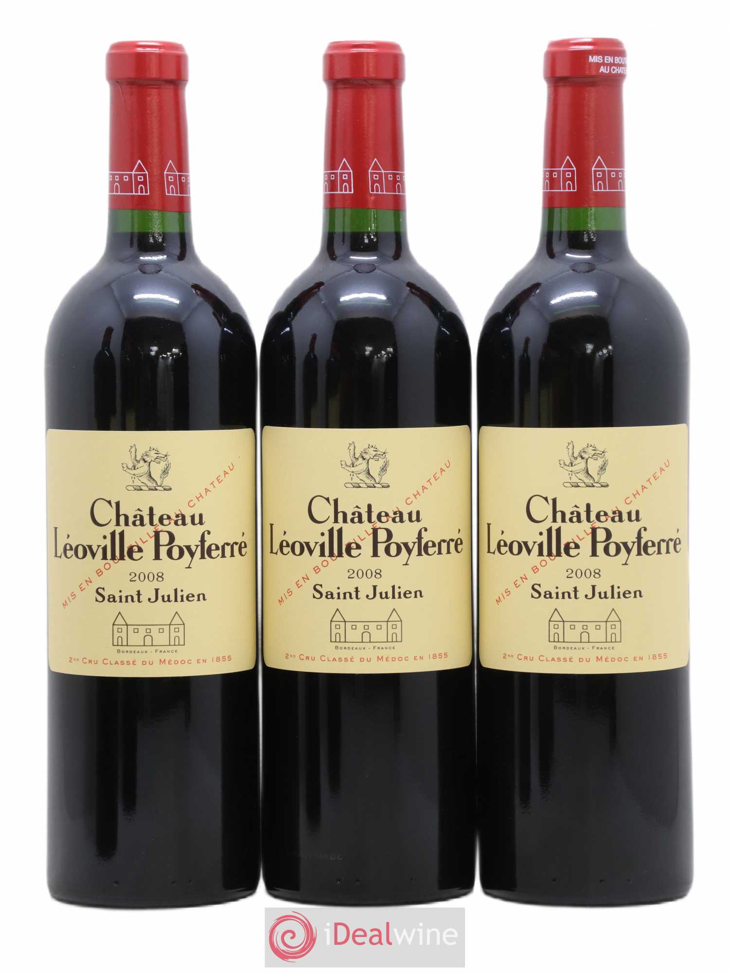 Château Léoville Poyferré 2ème Grand Cru Classé 2008 - Lot de 6 bouteilles - 1