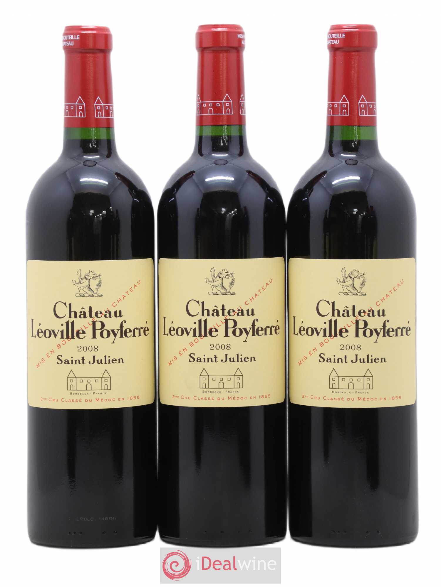 Château Léoville Poyferré 2ème Grand Cru Classé 2008 - Lot de 6 bouteilles - 2