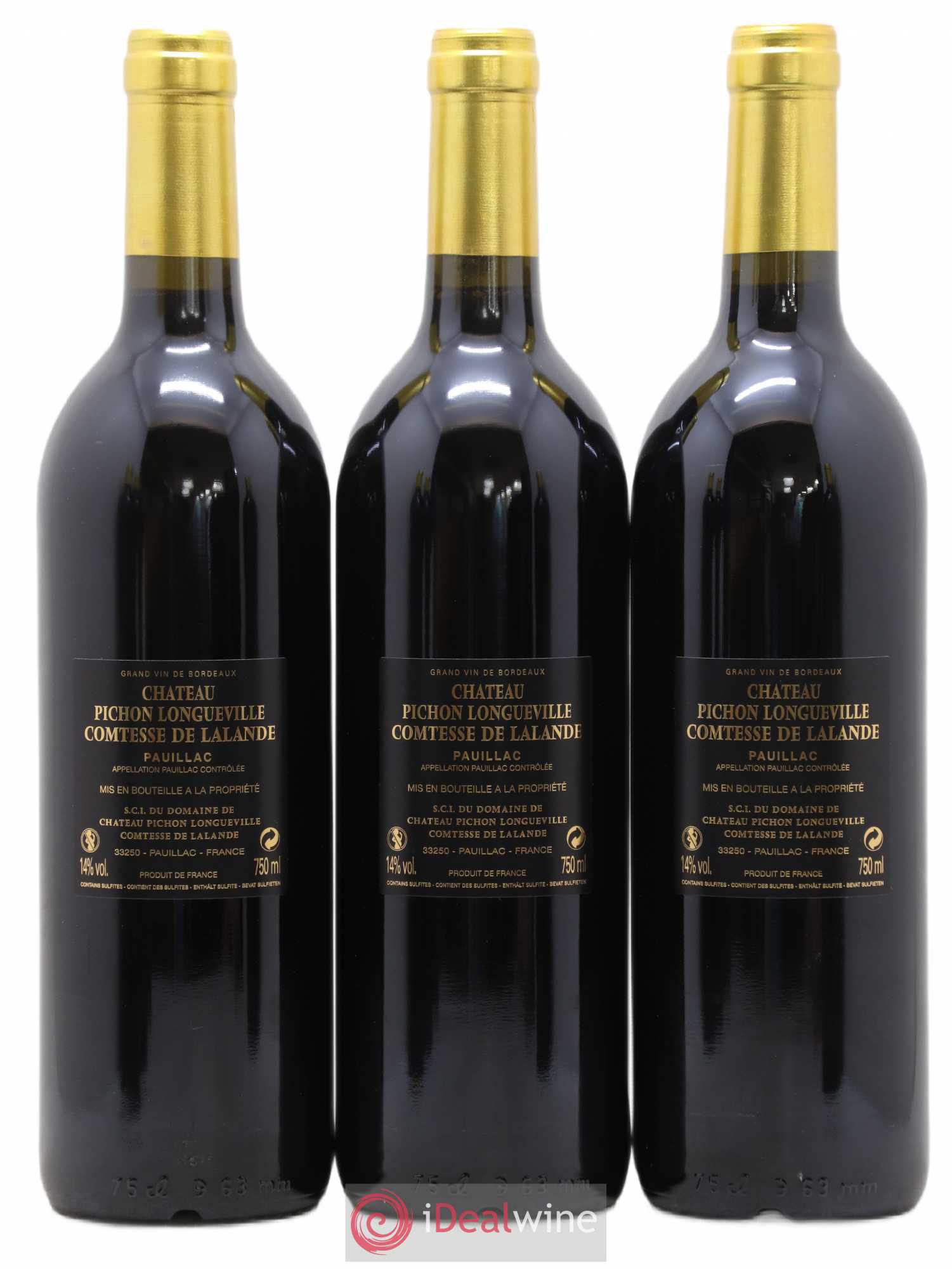 Château Pichon Longueville Comtesse de Lalande 2ème Grand Cru Classé 2010 - Lot de 6 bouteilles - 2