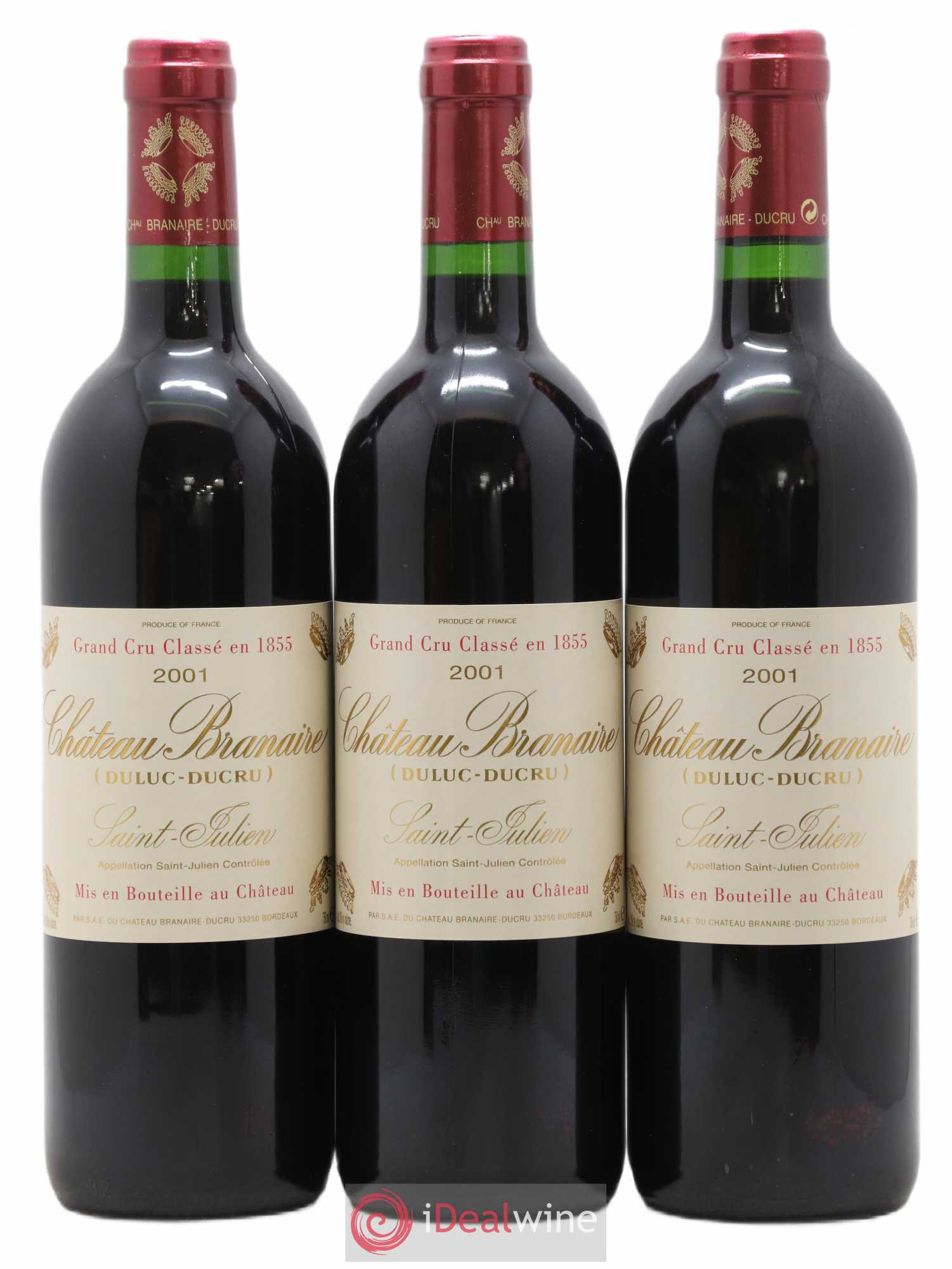 Château Branaire Ducru 4ème Grand Cru Classé 2001 - Lot de 12 bouteilles - 4