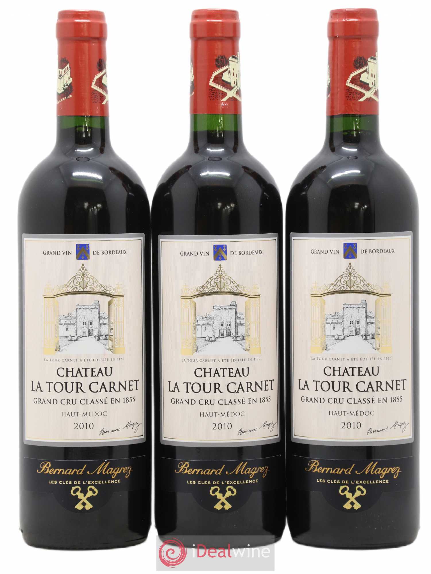 Château la Tour Carnet 4ème Grand Cru Classé 2010 - Lot de 12 bouteilles - 2