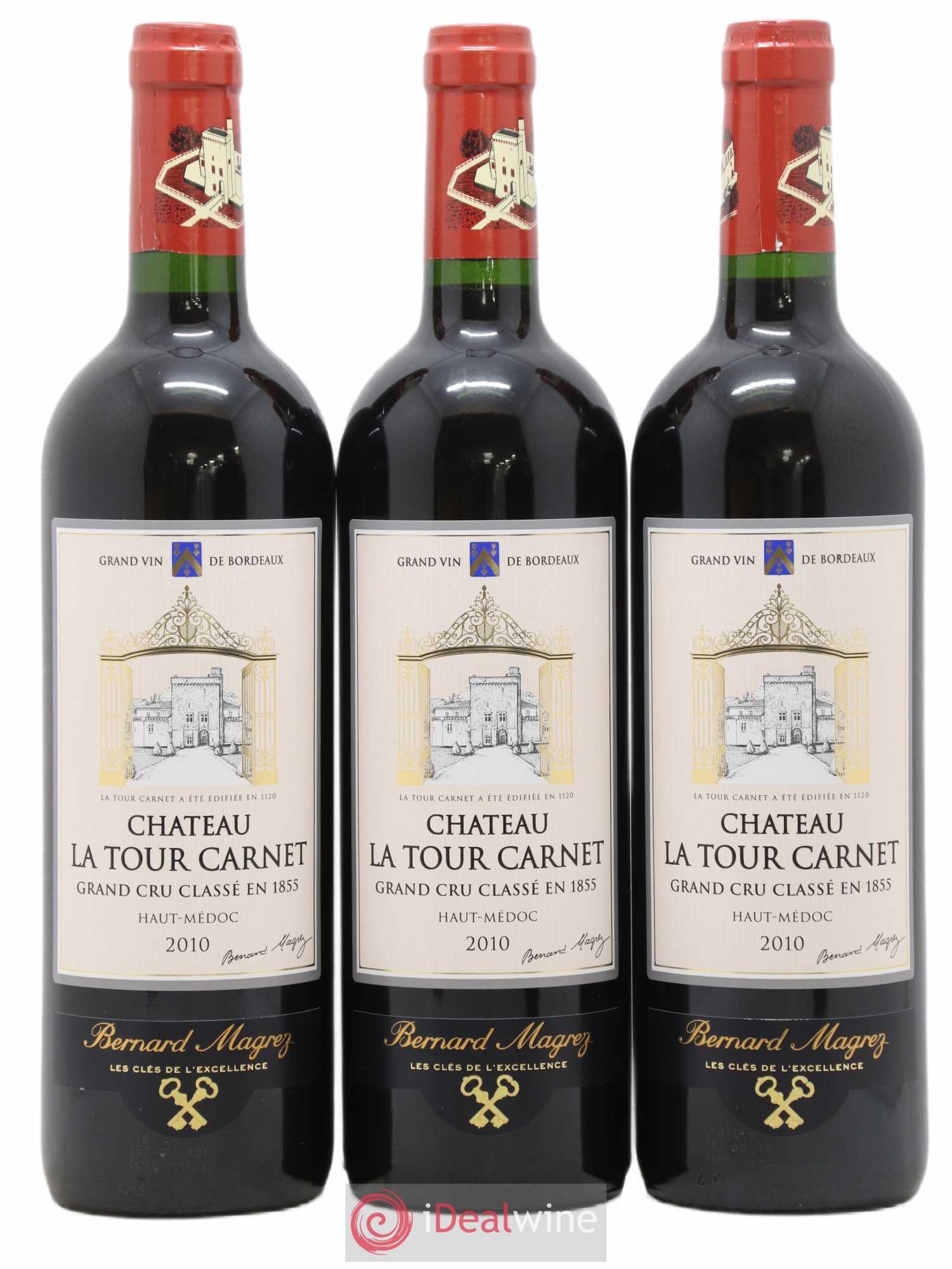 Château la Tour Carnet 4ème Grand Cru Classé 2010 - Lot de 12 bouteilles - 4