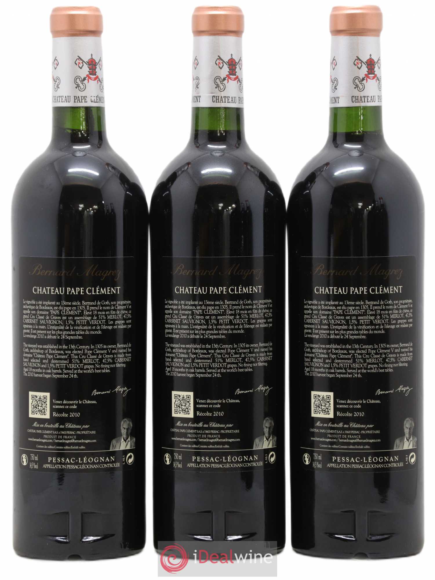 Château Pape Clément Cru Classé de Graves 2010 - Lot de 6 bouteilles - 2