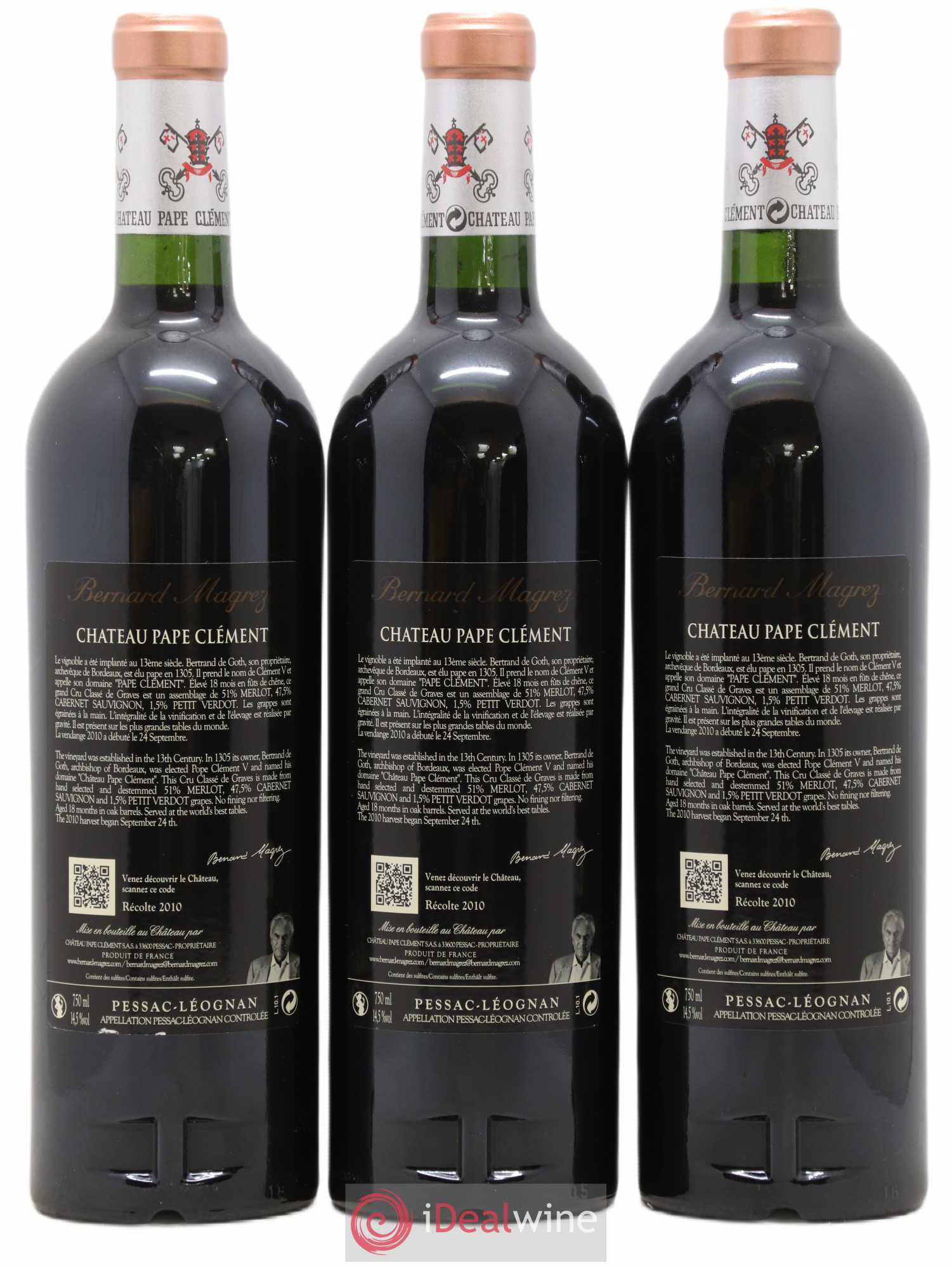 Château Pape Clément Cru Classé de Graves 2010 - Lot de 6 bouteilles - 4