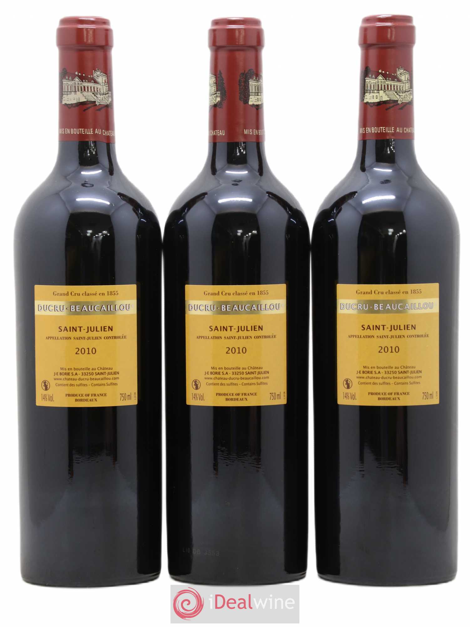 Château Ducru Beaucaillou 2ème Grand Cru Classé 2010 - Lot de 12 bouteilles - 6