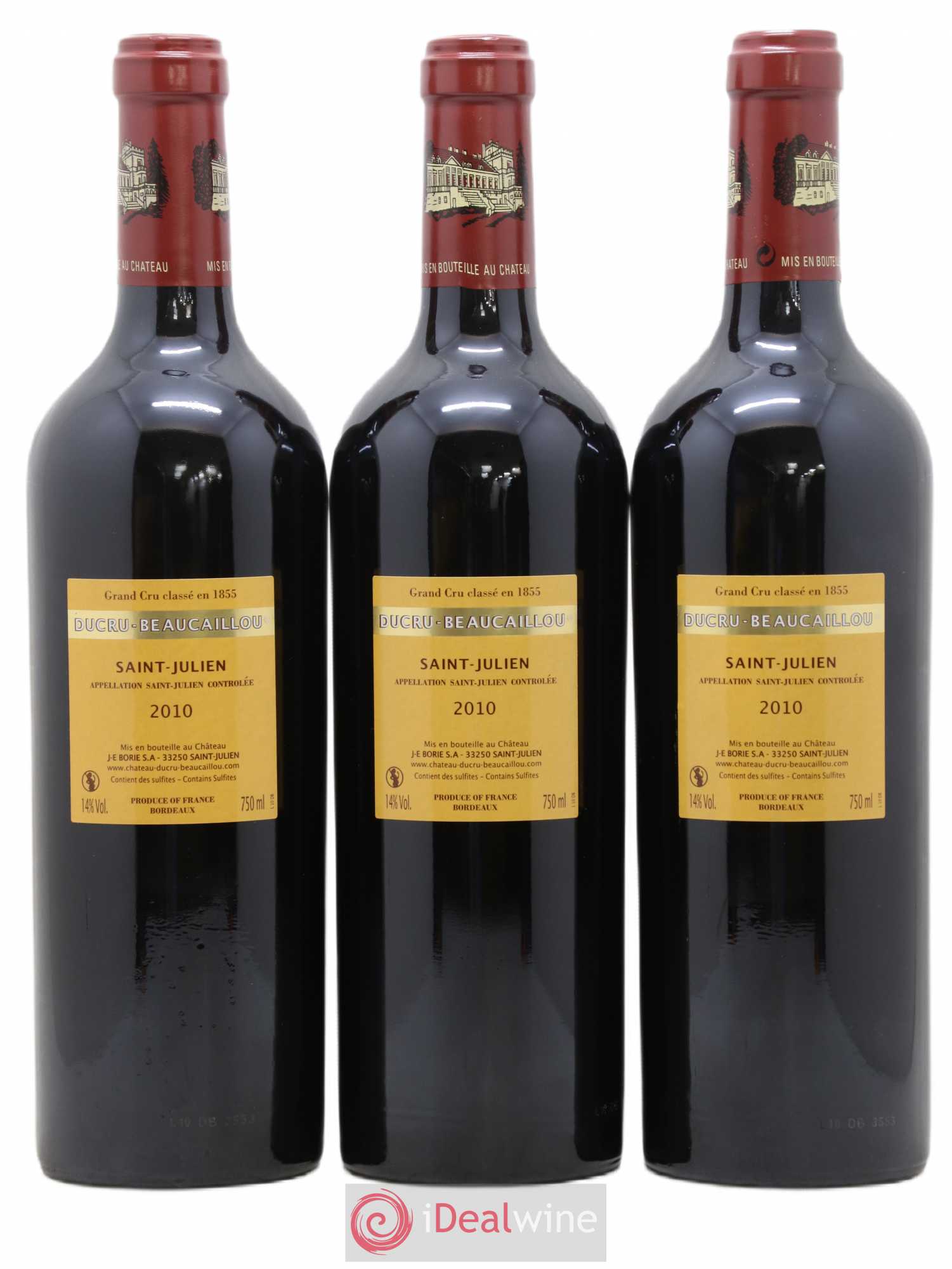 Château Ducru Beaucaillou 2ème Grand Cru Classé 2010 - Lot de 12 bouteilles - 8