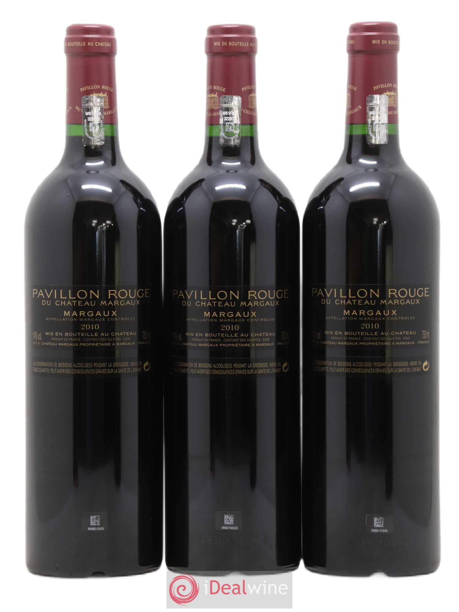 Pavillon Rouge du Château Margaux Second Vin 2010 - Lot de 12 bouteilles - 6