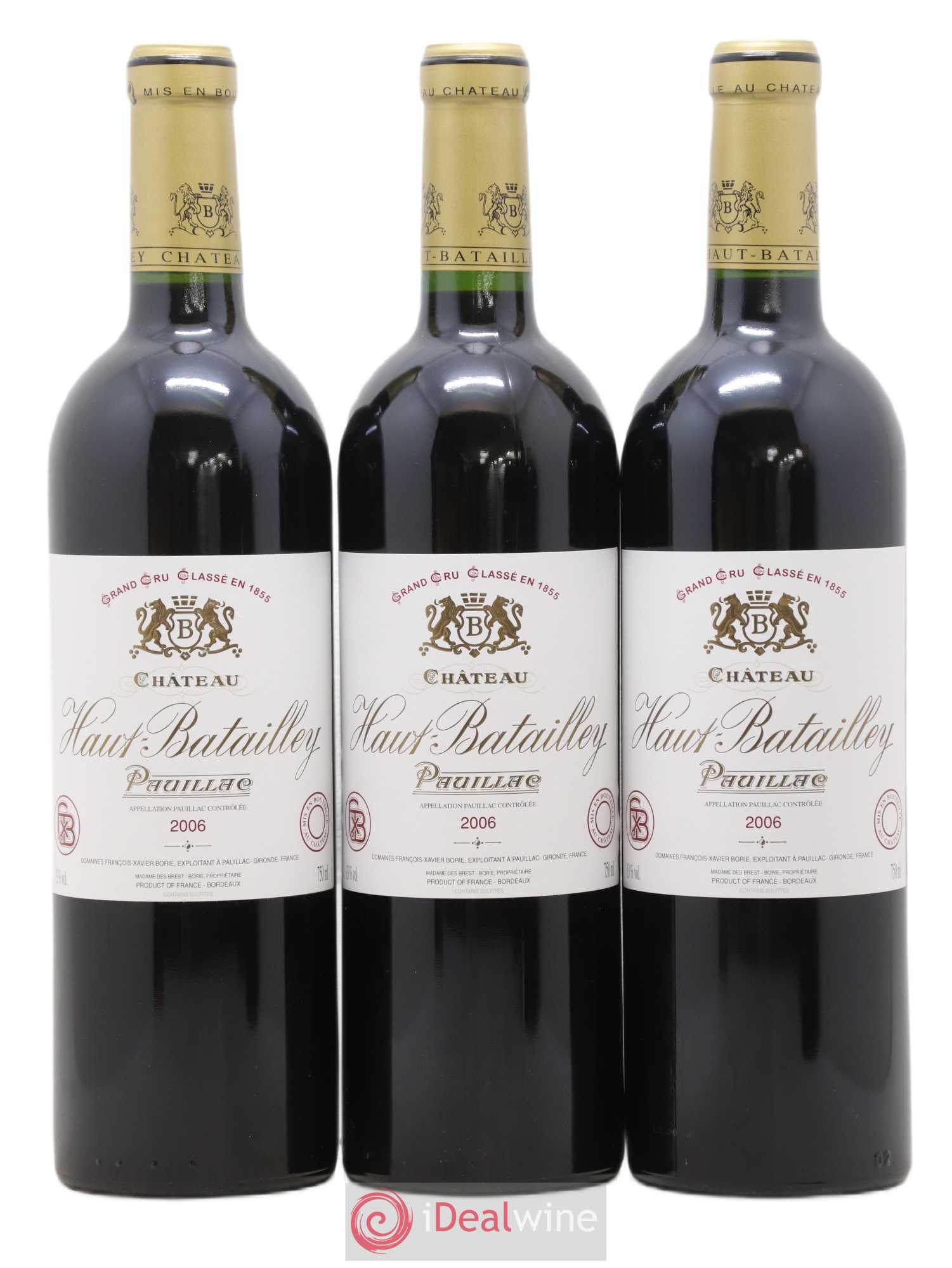 Château Haut Batailley 5ème Grand Cru Classé 2006 - Lot de 12 bouteilles - 1