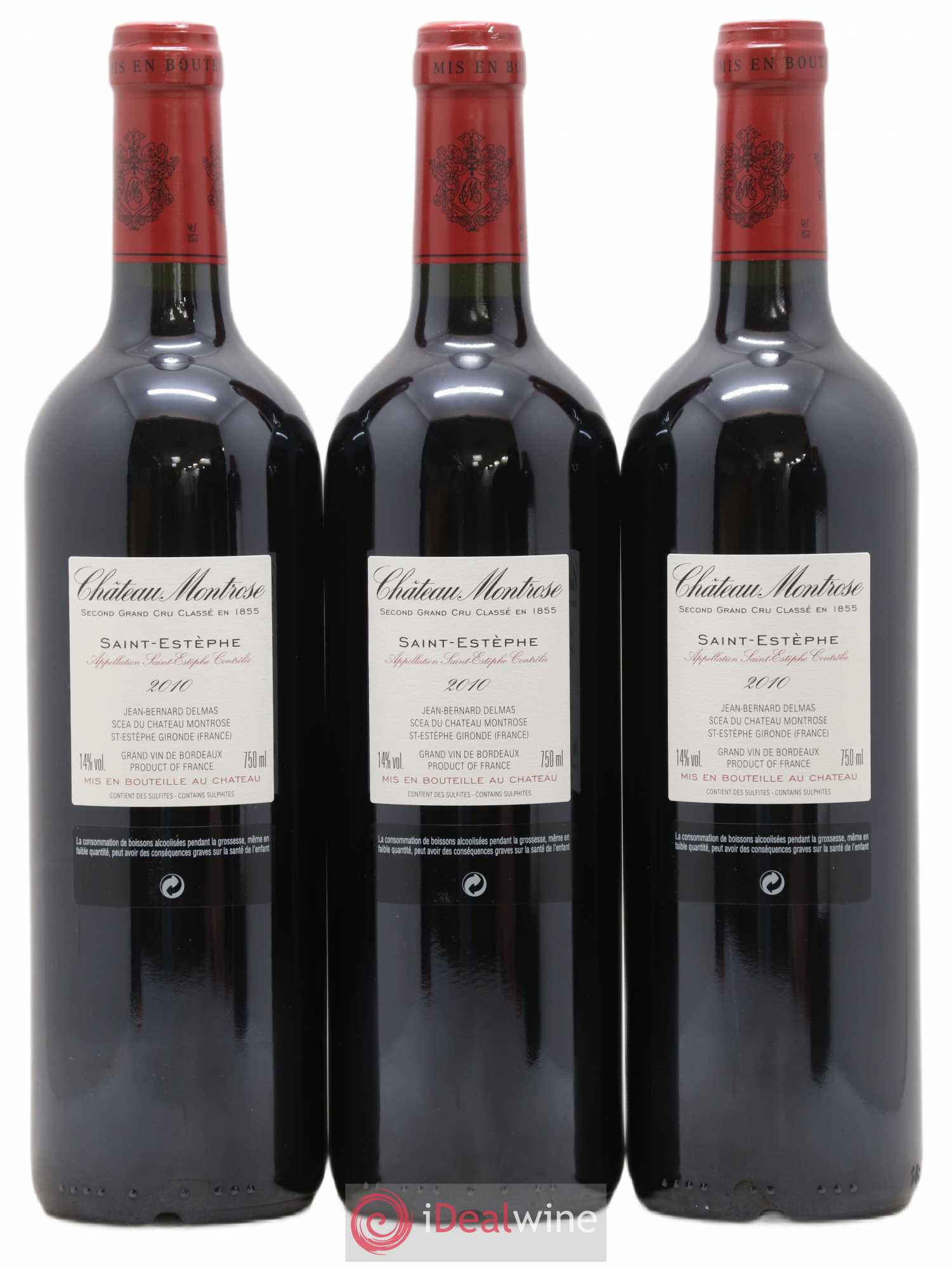 Château Montrose 2ème Grand Cru Classé 2010 - Lot de 12 bouteilles - 6