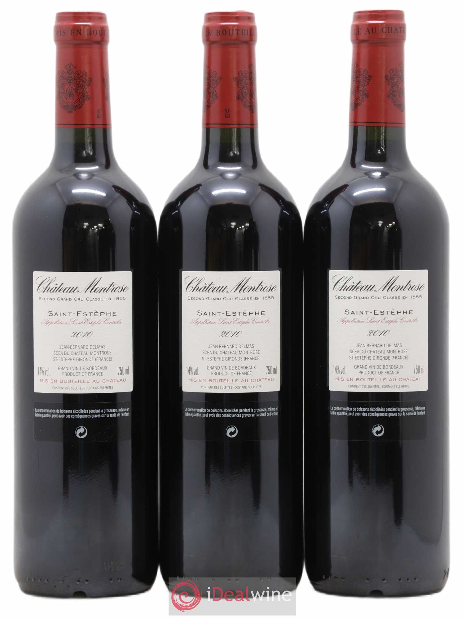 Château Montrose 2ème Grand Cru Classé 2010 - Lot de 12 bouteilles - 8