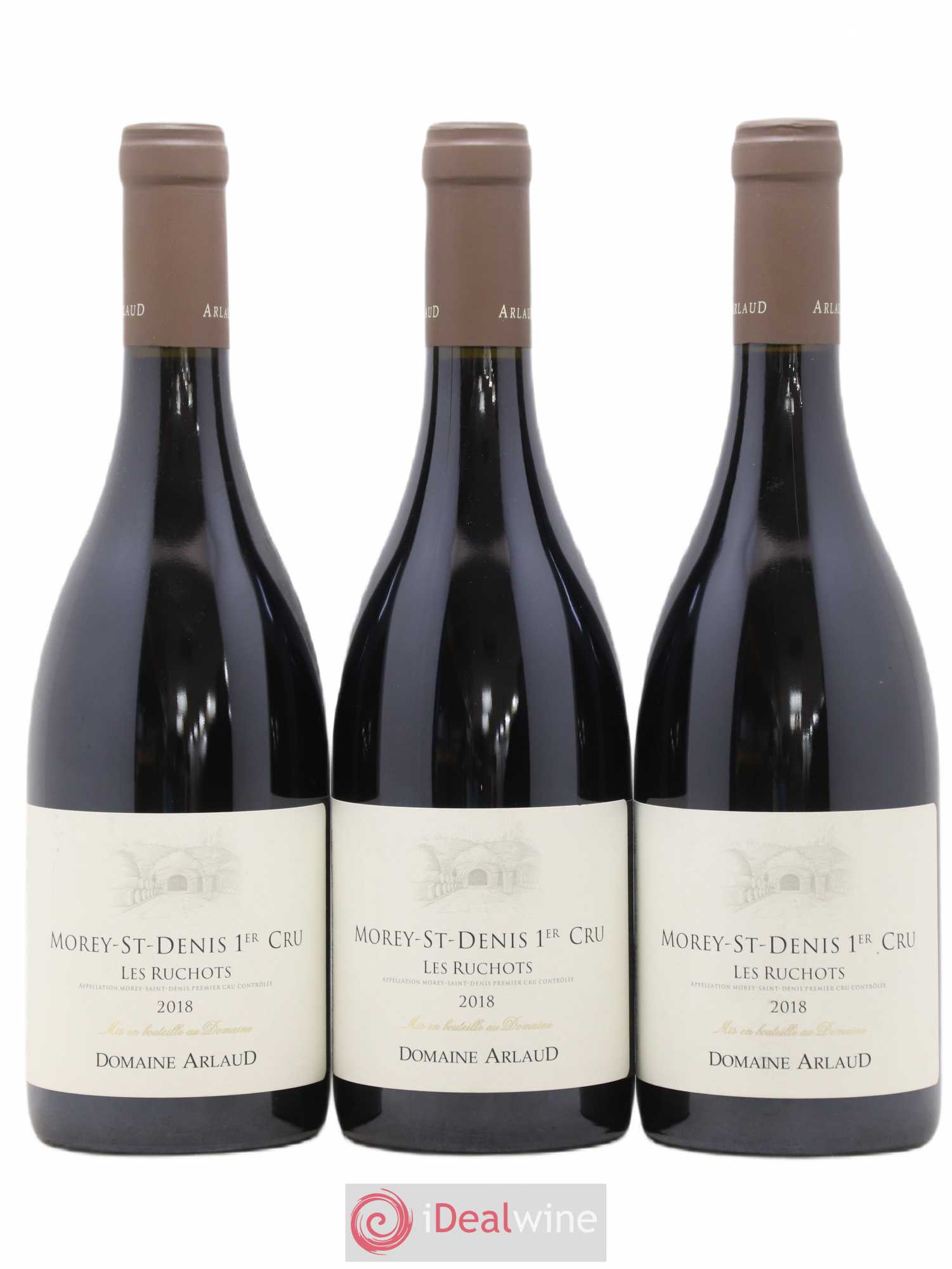 Morey-Saint-Denis 1er Cru Les Ruchots Arlaud 2018 - Lot de 3 bouteilles - 0