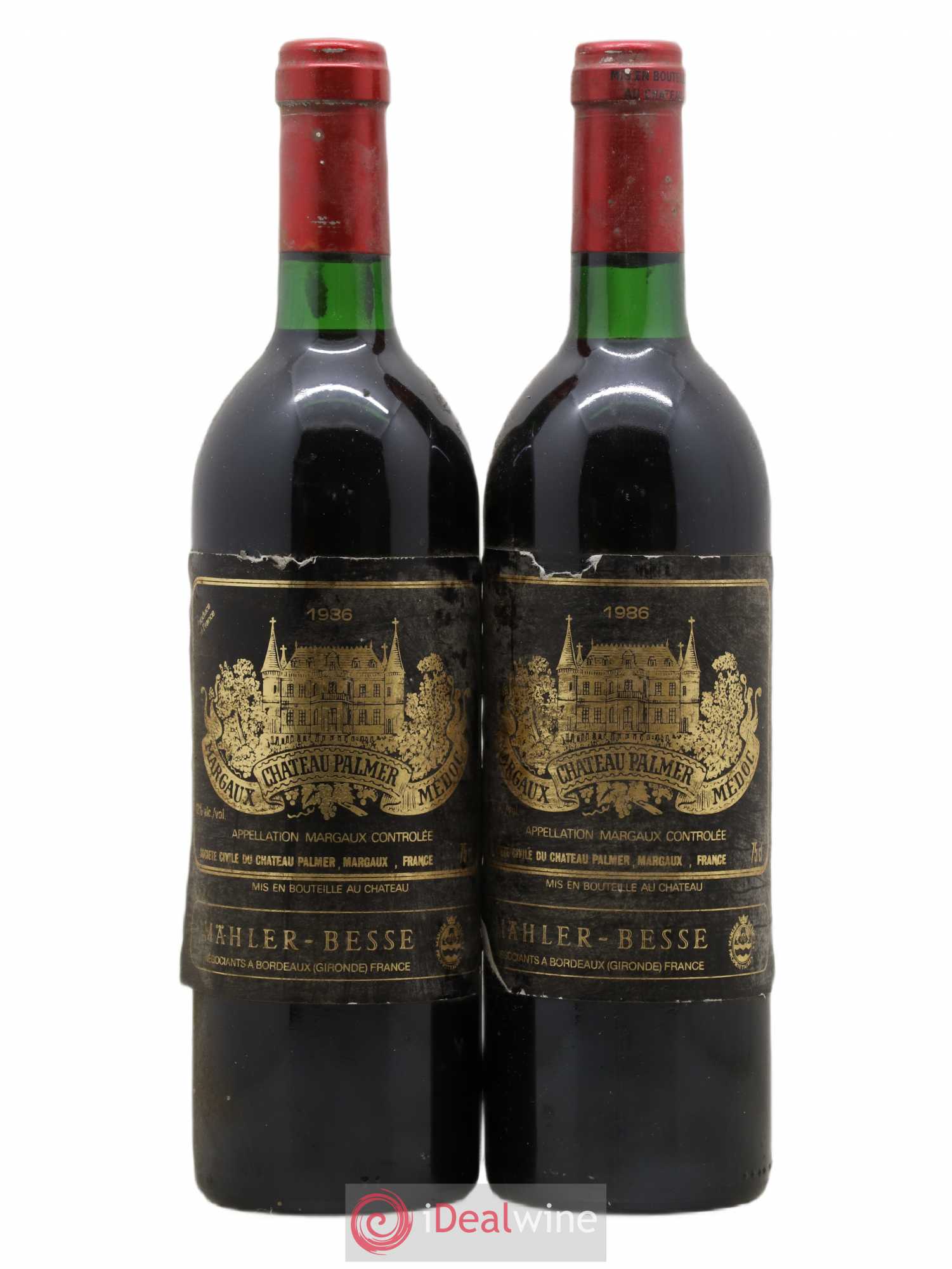 Château Palmer 3ème Grand Cru Classé 1986 - Lot de 2 bouteilles - 0