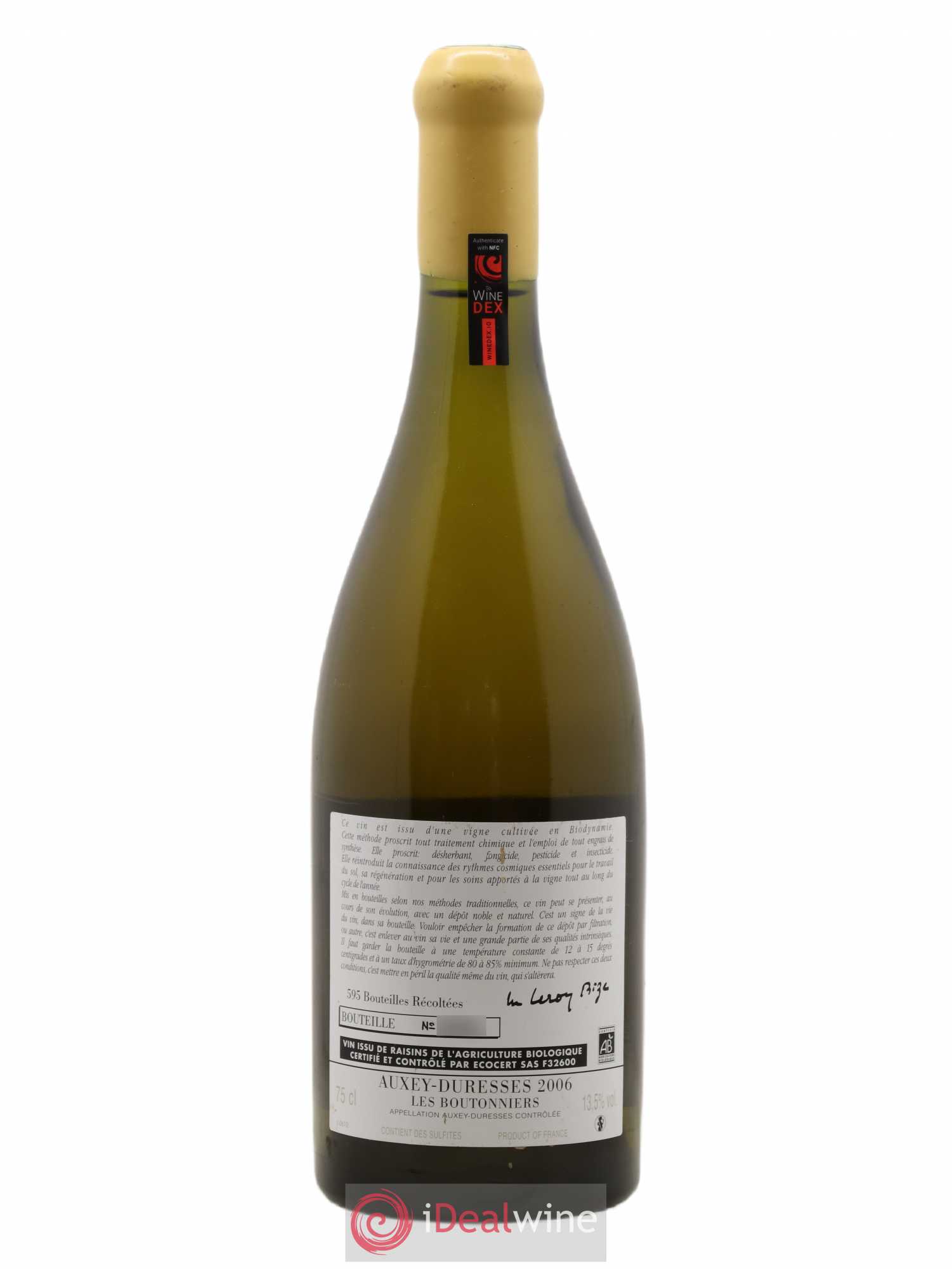 Auxey-Duresses Les Boutonniers d'Auvenay (Domaine) 2006 - Lot de 1 bouteille - 1