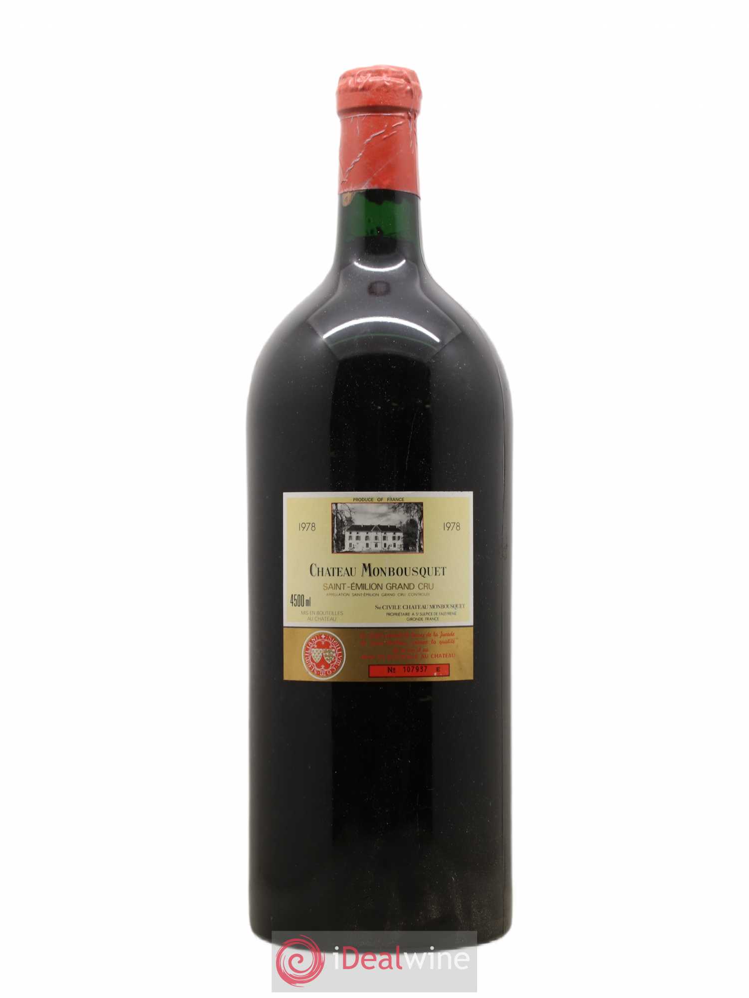 Château Monbousquet Grand Cru Classé 1978 - Lot de 1 rehoboam - 0