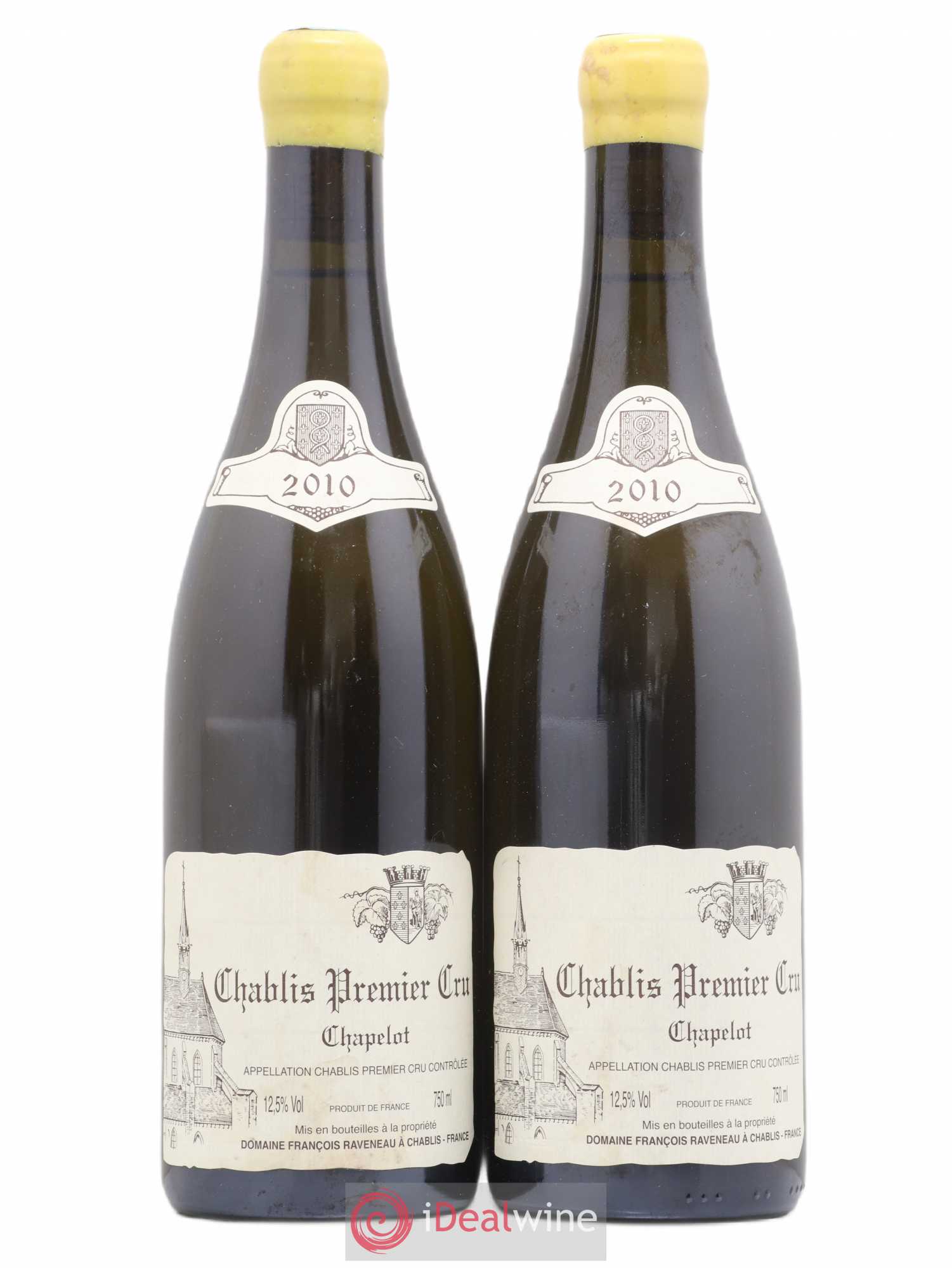 Chablis 1er Cru Chapelot Raveneau (Domaine) 2010 - Lot de 2 bouteilles - 0