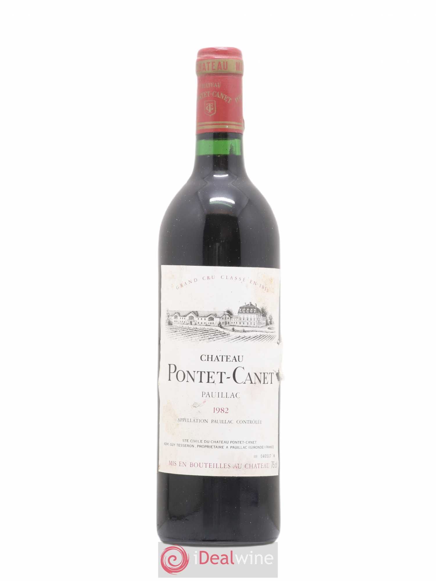Château Pontet Canet 5ème Grand Cru Classé 1982 - Lot de 1 bouteille - 0