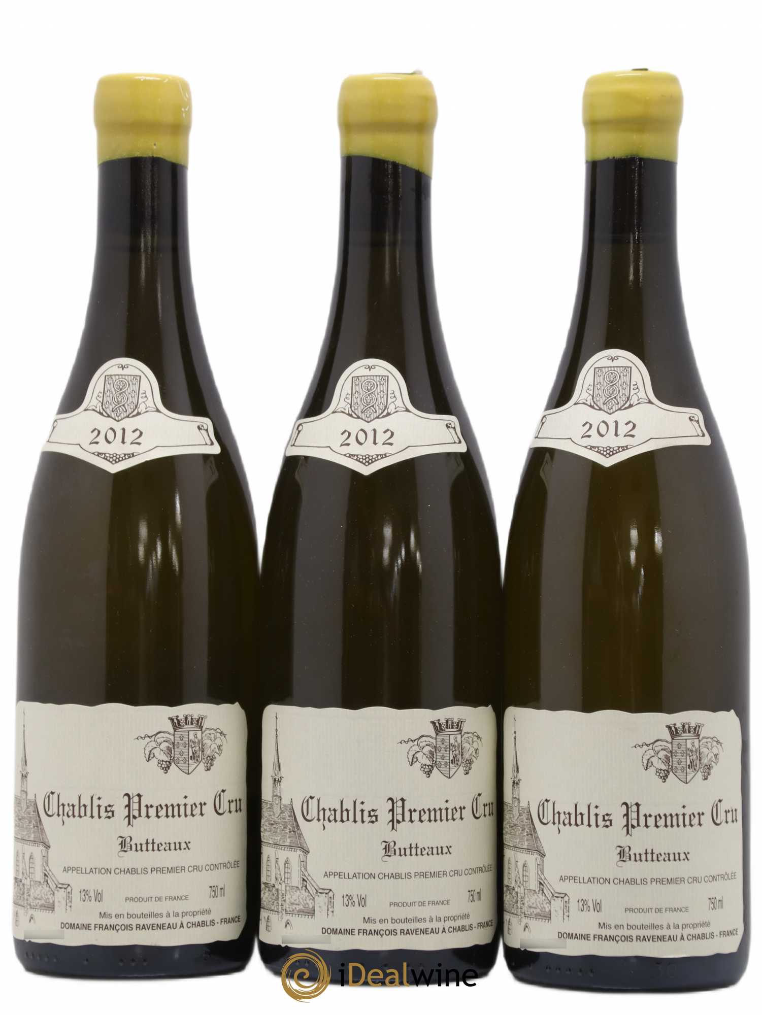Chablis 1er Cru Butteaux Raveneau (Domaine) 2012 - Lot de 3 bouteilles - 0