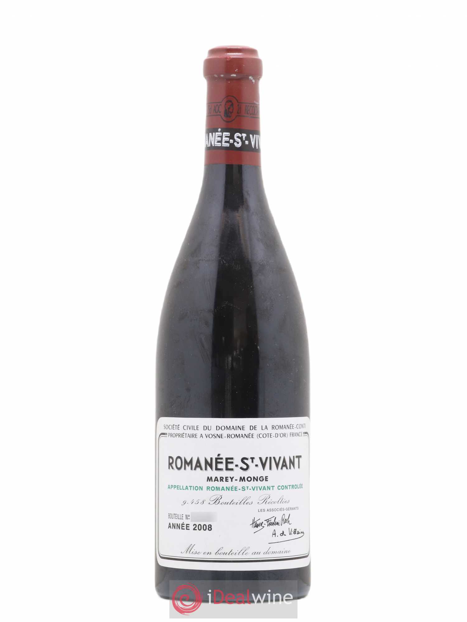 Romanée-Saint-Vivant Grand Cru Domaine de la Romanée-Conti 2008 - Lot de 1 bouteille - 0