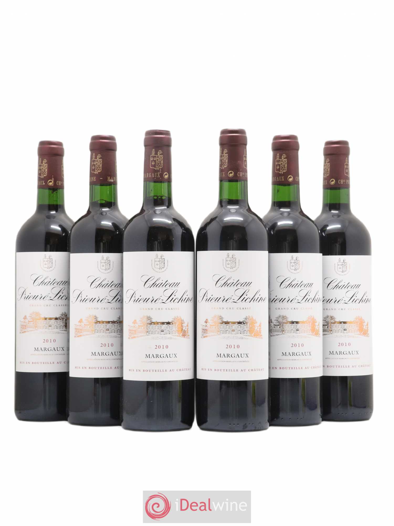 Château Prieuré Lichine 4ème Grand Cru Classé 2010 - Lot de 6 bouteilles - 0