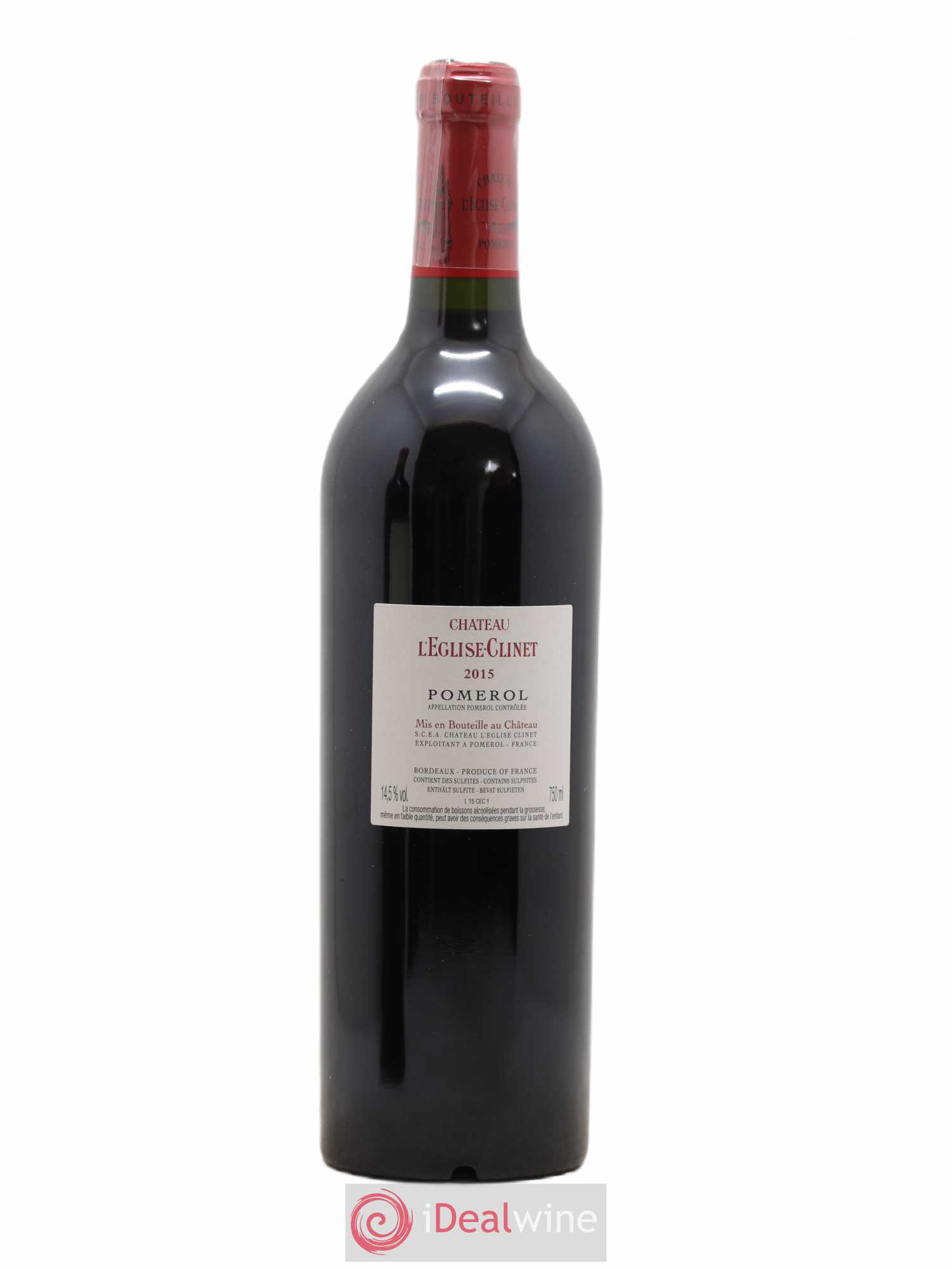 Château l' Église Clinet 2015 - Lot de 1 bouteille - 1