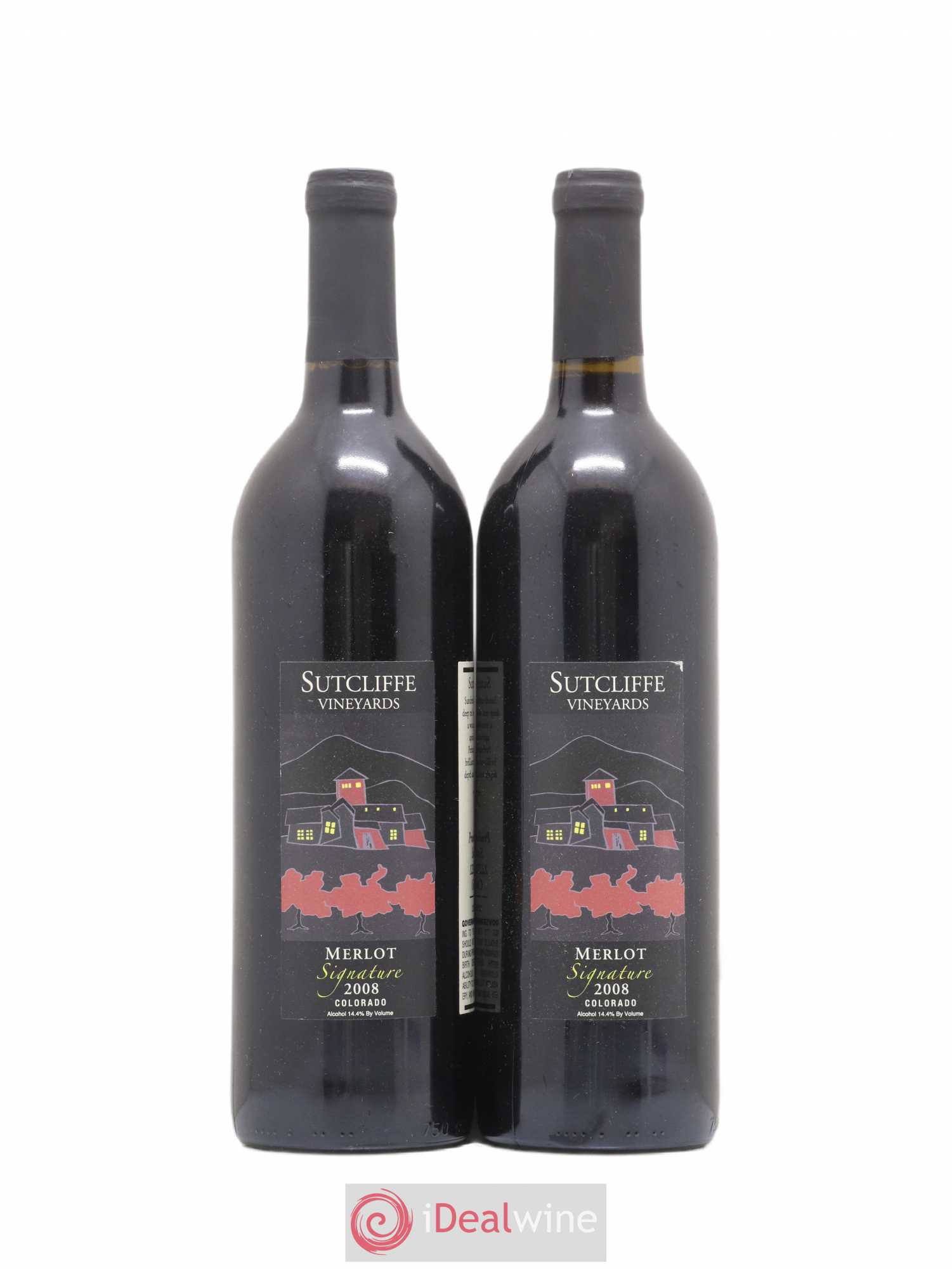 USA Colorado Merlot Signature Sutcliffe Vineyards 2008 - Posten von 2 Flaschen - 0