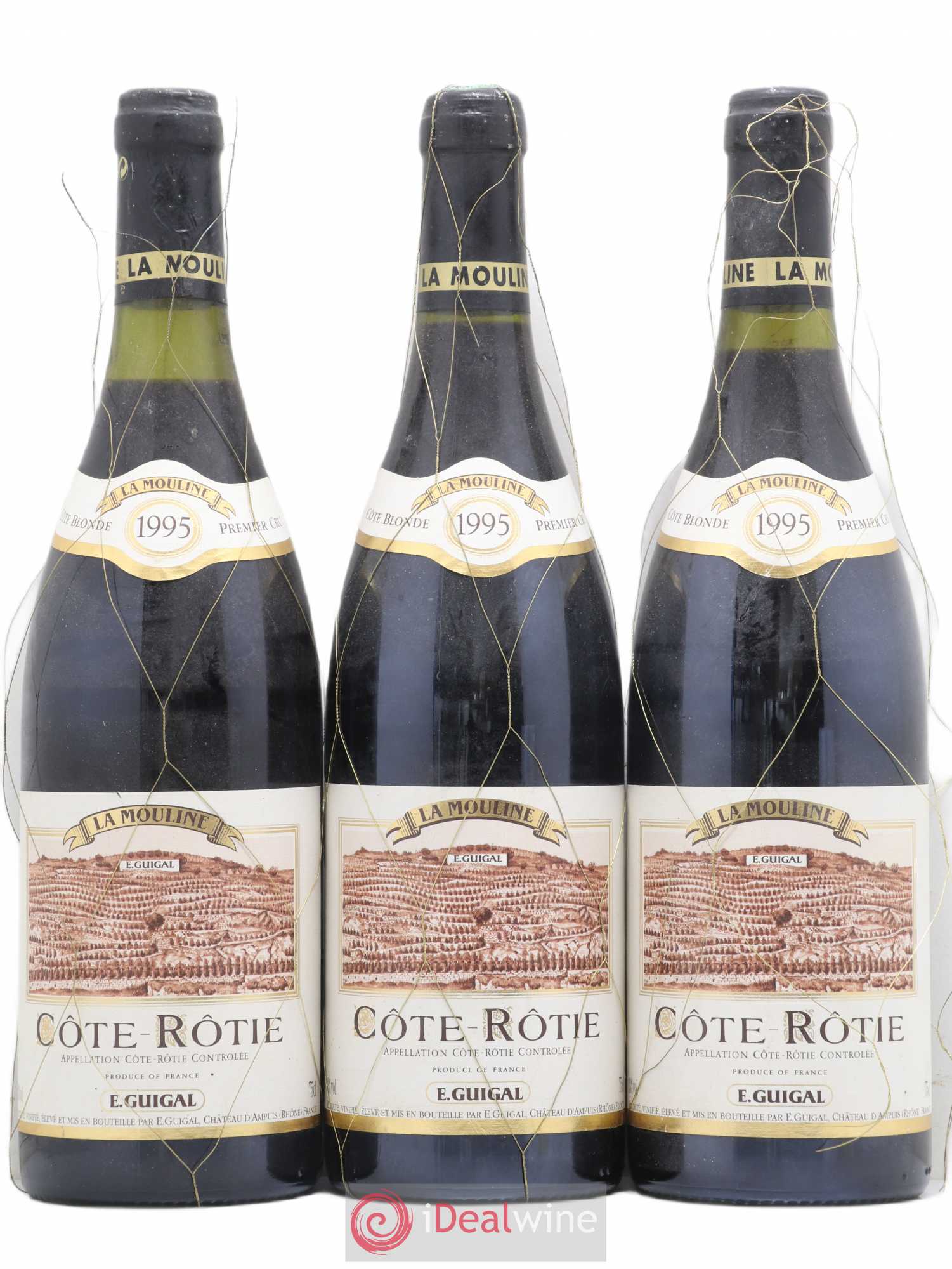 Côte-Rôtie La Mouline Guigal 1995 - Lot de 3 bouteilles - 0