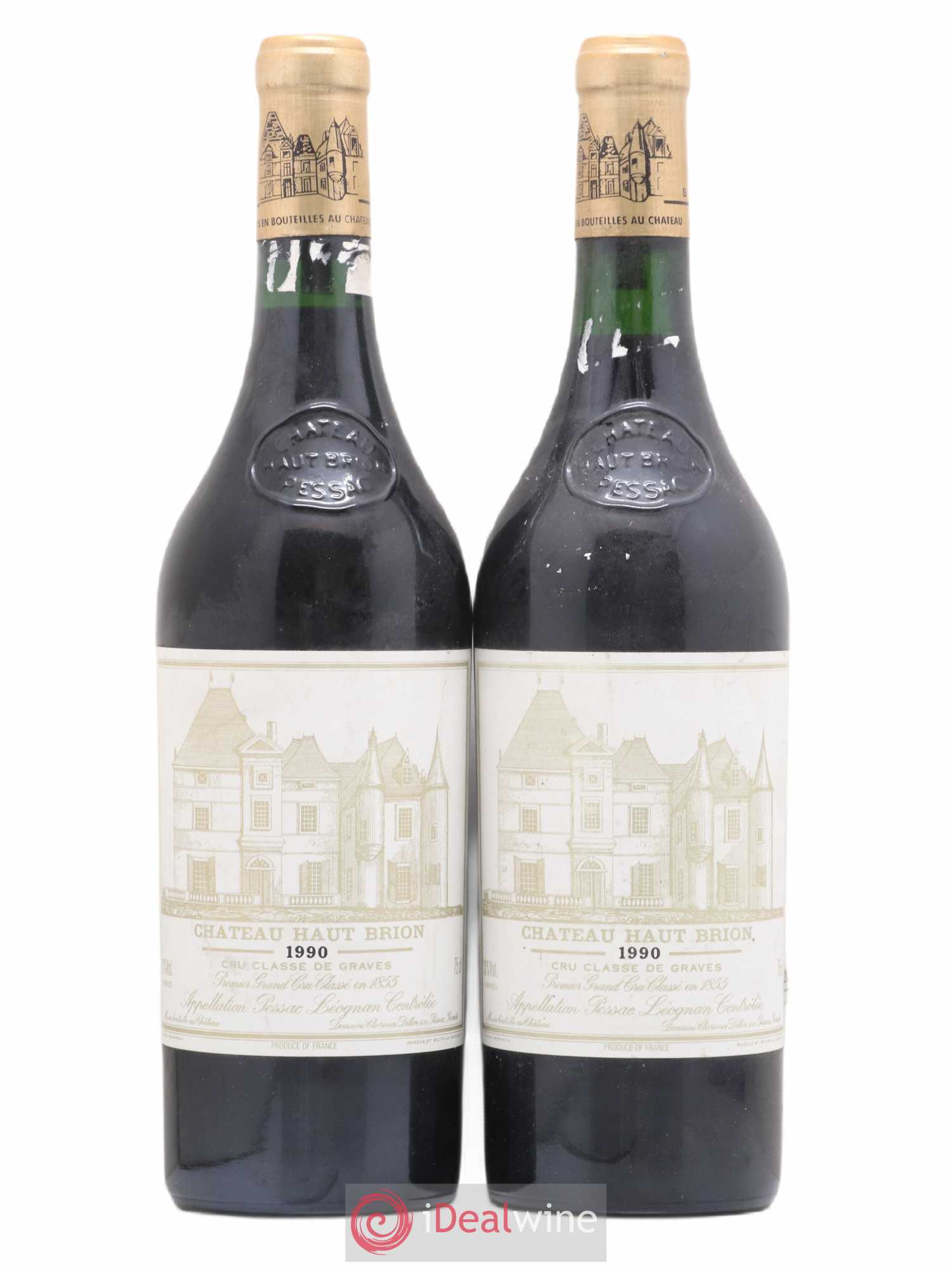 Château Haut Brion 1er Grand Cru Classé 1990 - Lot de 2 bouteilles - 0
