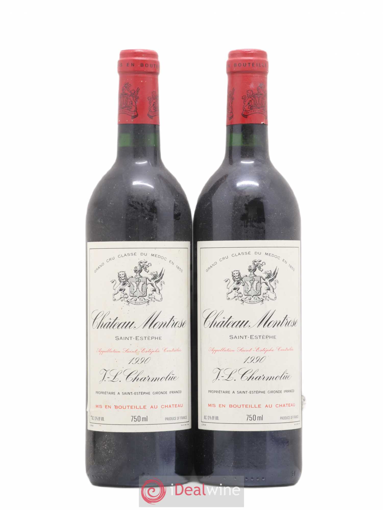 Château Montrose 2ème Grand Cru Classé 1990 - Lot de 2 bouteilles - 0