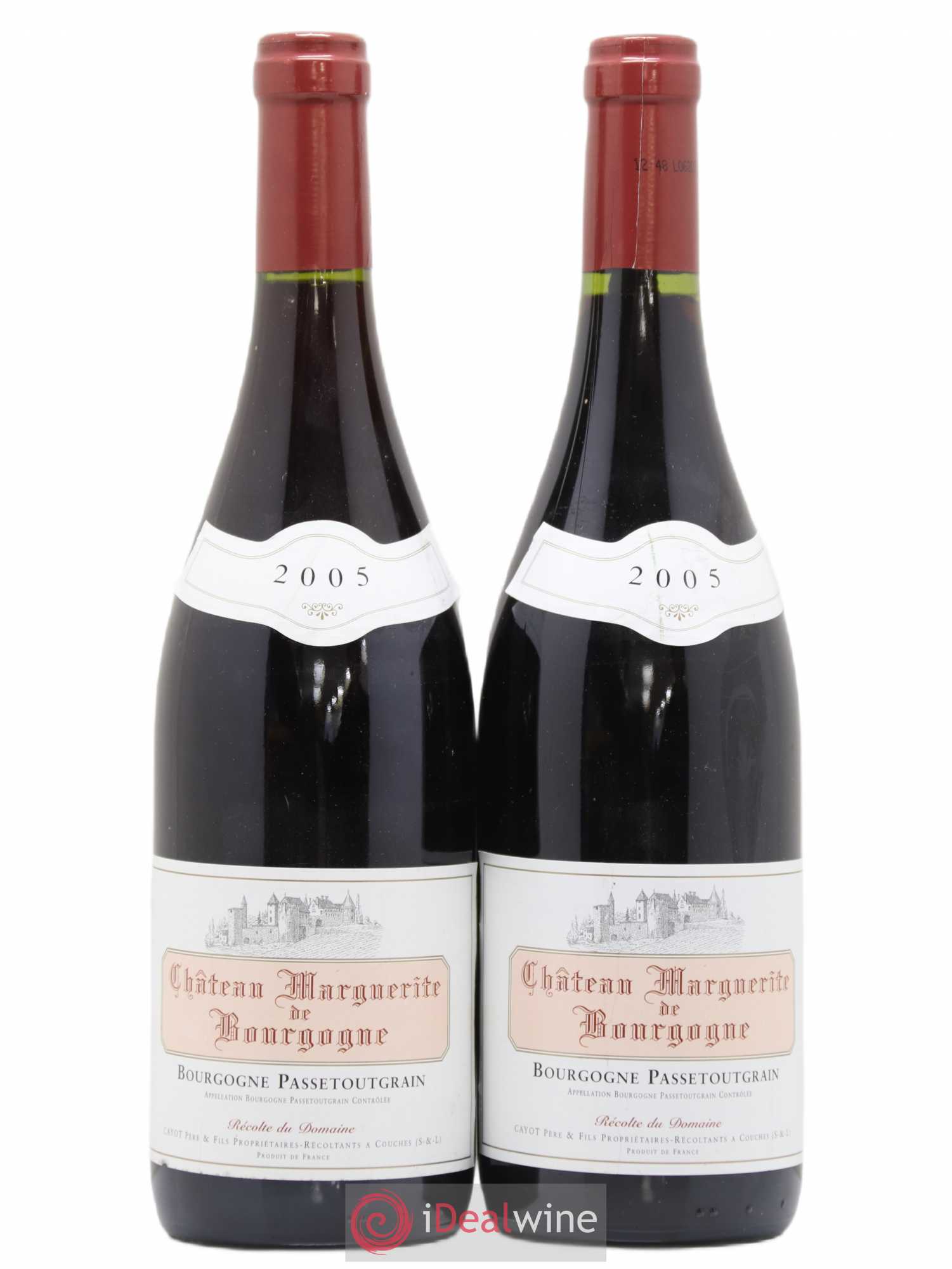 Bourgogne Passetoutgrain Château Marguerite de Bourgogne 2005 - Posten von 2 Flaschen - 0