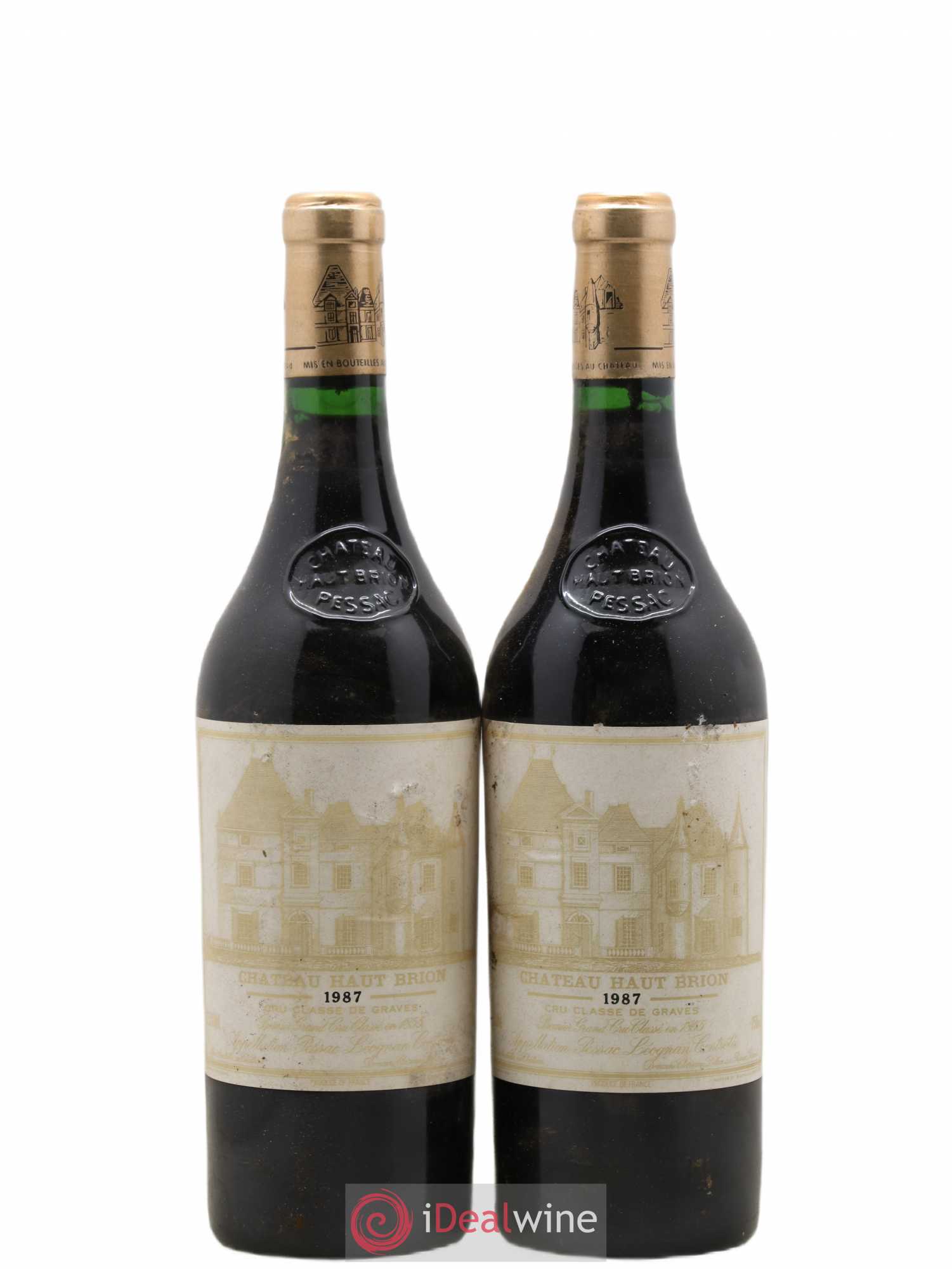 Château Haut Brion 1er Grand Cru Classé 1987 - Lot de 2 bouteilles - 0