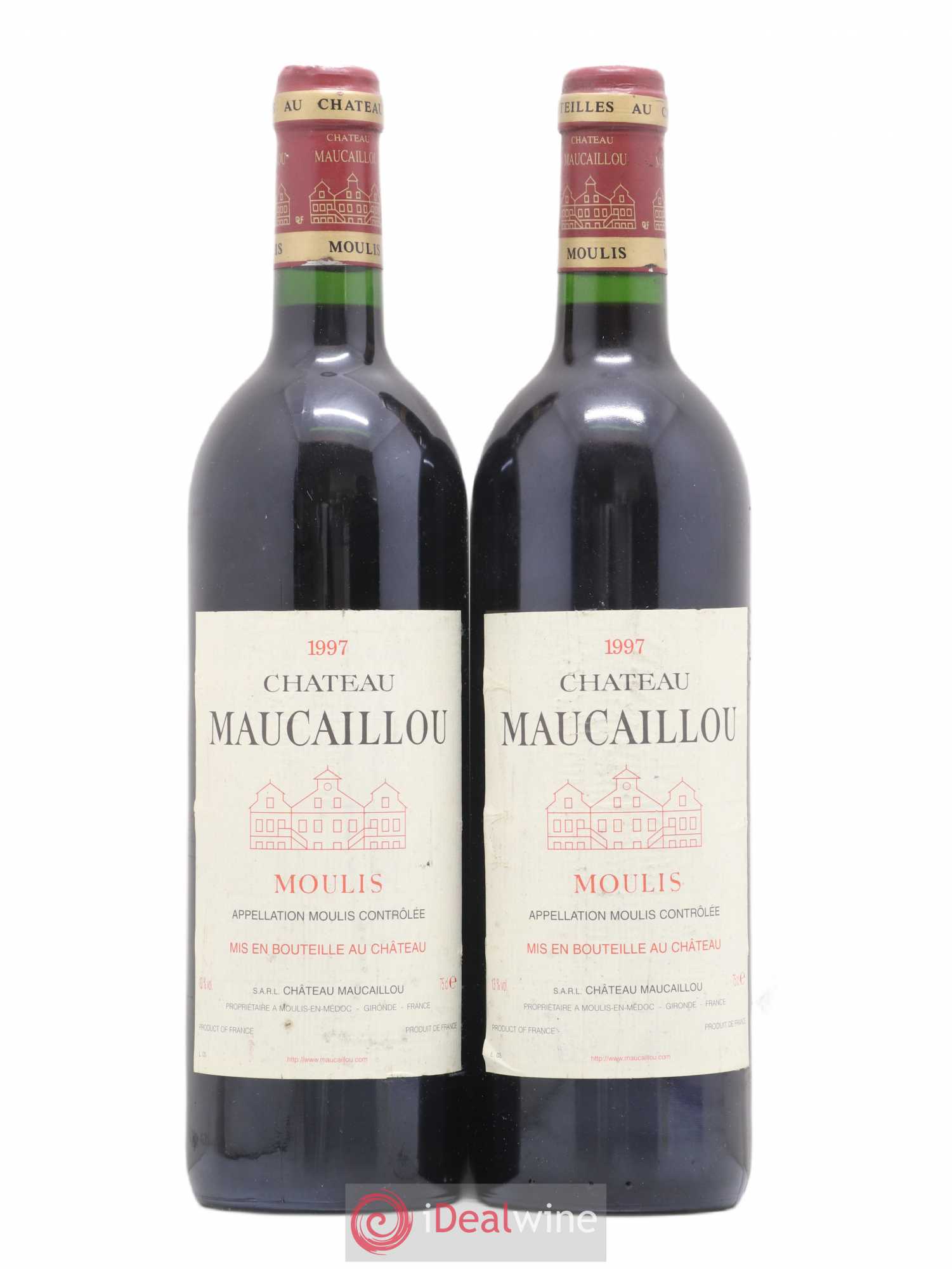 Château Maucaillou 1997 - Lot de 2 bouteilles - 0