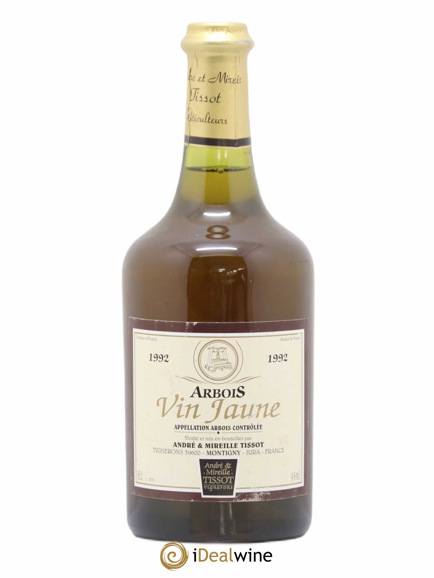 Arbois Vin Jaune André et Mireille Tissot 1992 - Lot de 1 bouteille - 0