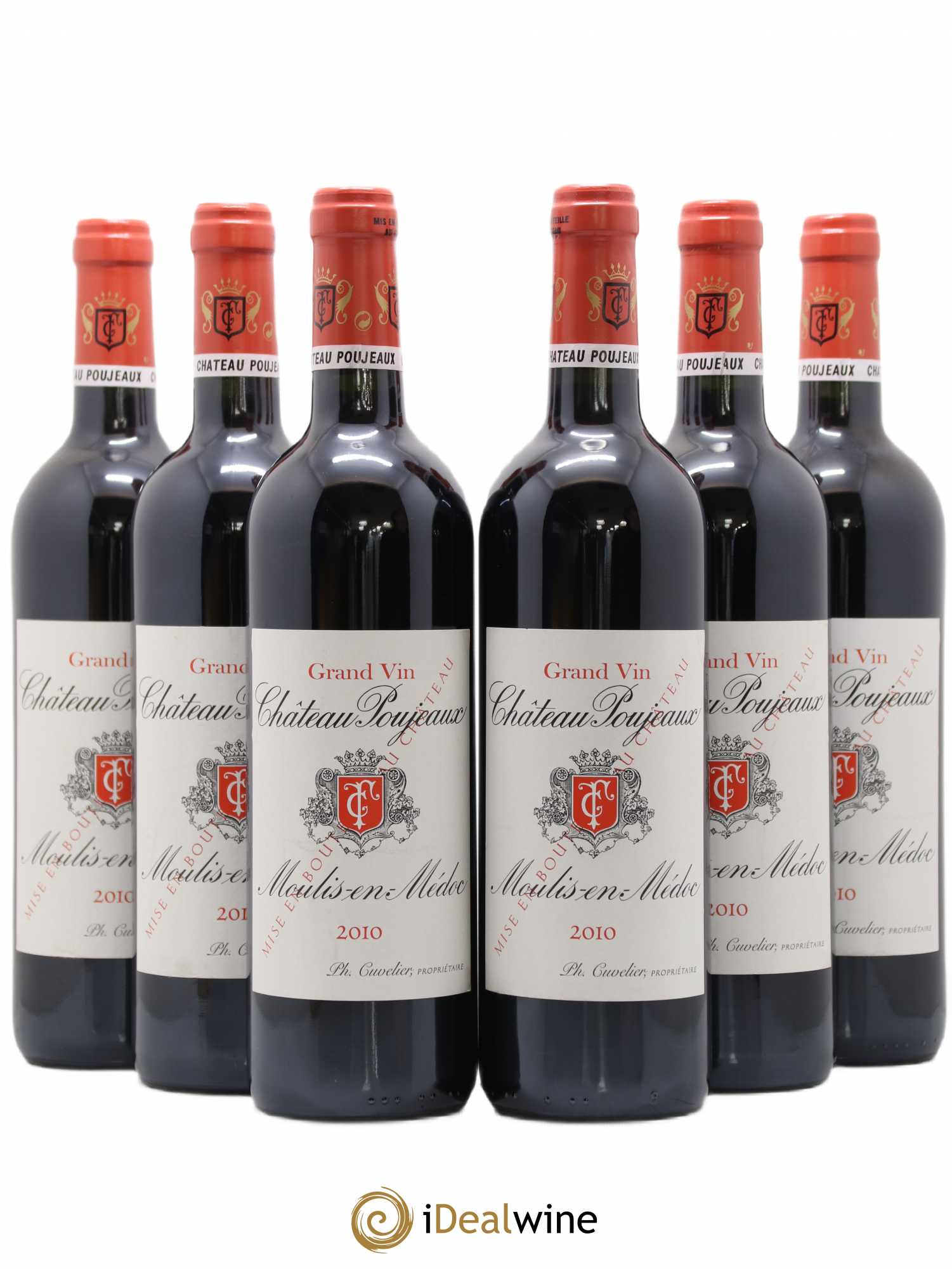 Château Poujeaux 2010 - Lot de 6 bouteilles - 0