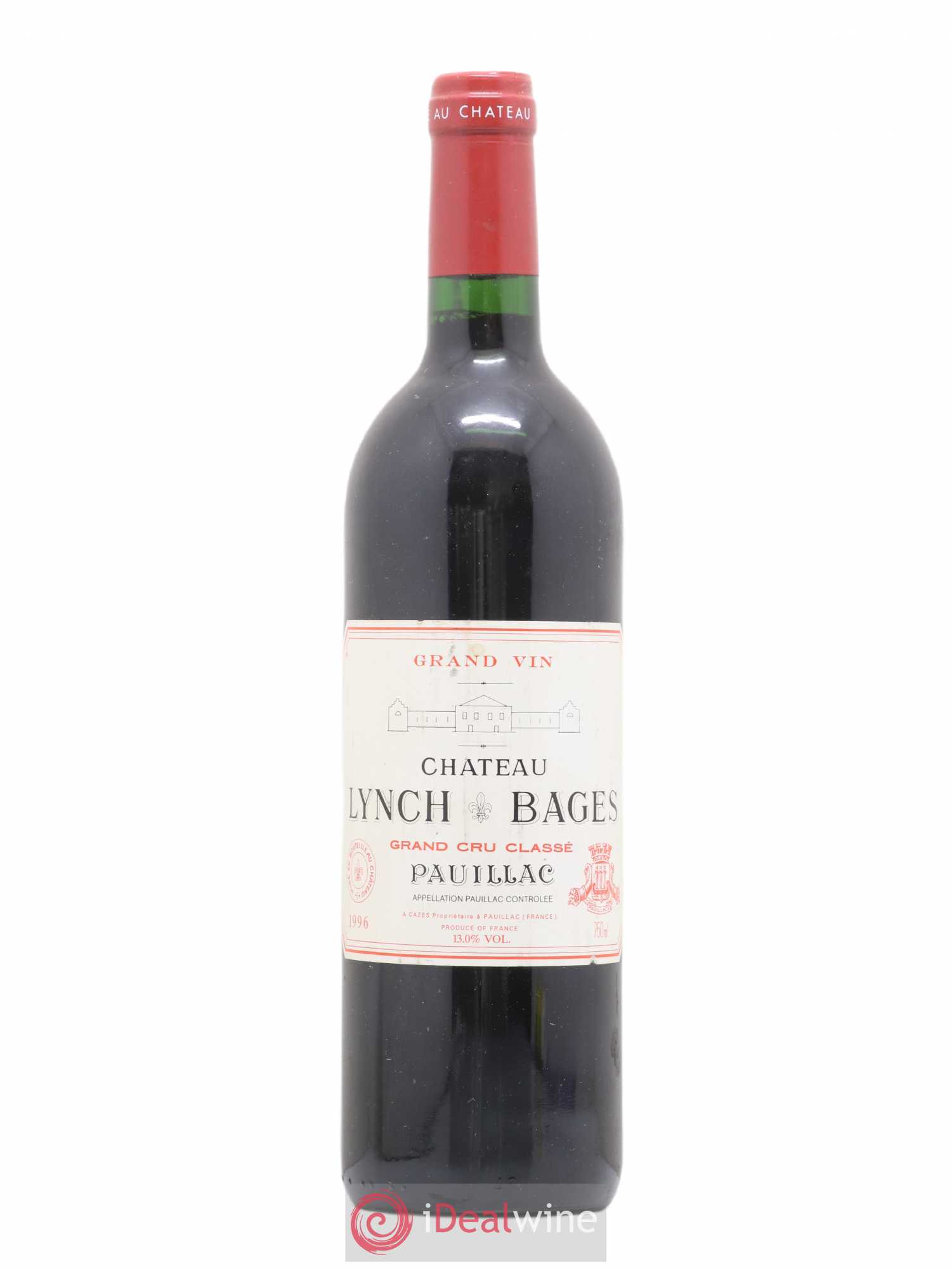 Château Lynch Bages 5ème Grand Cru Classé 1996 - Lot de 1 bouteille - 0