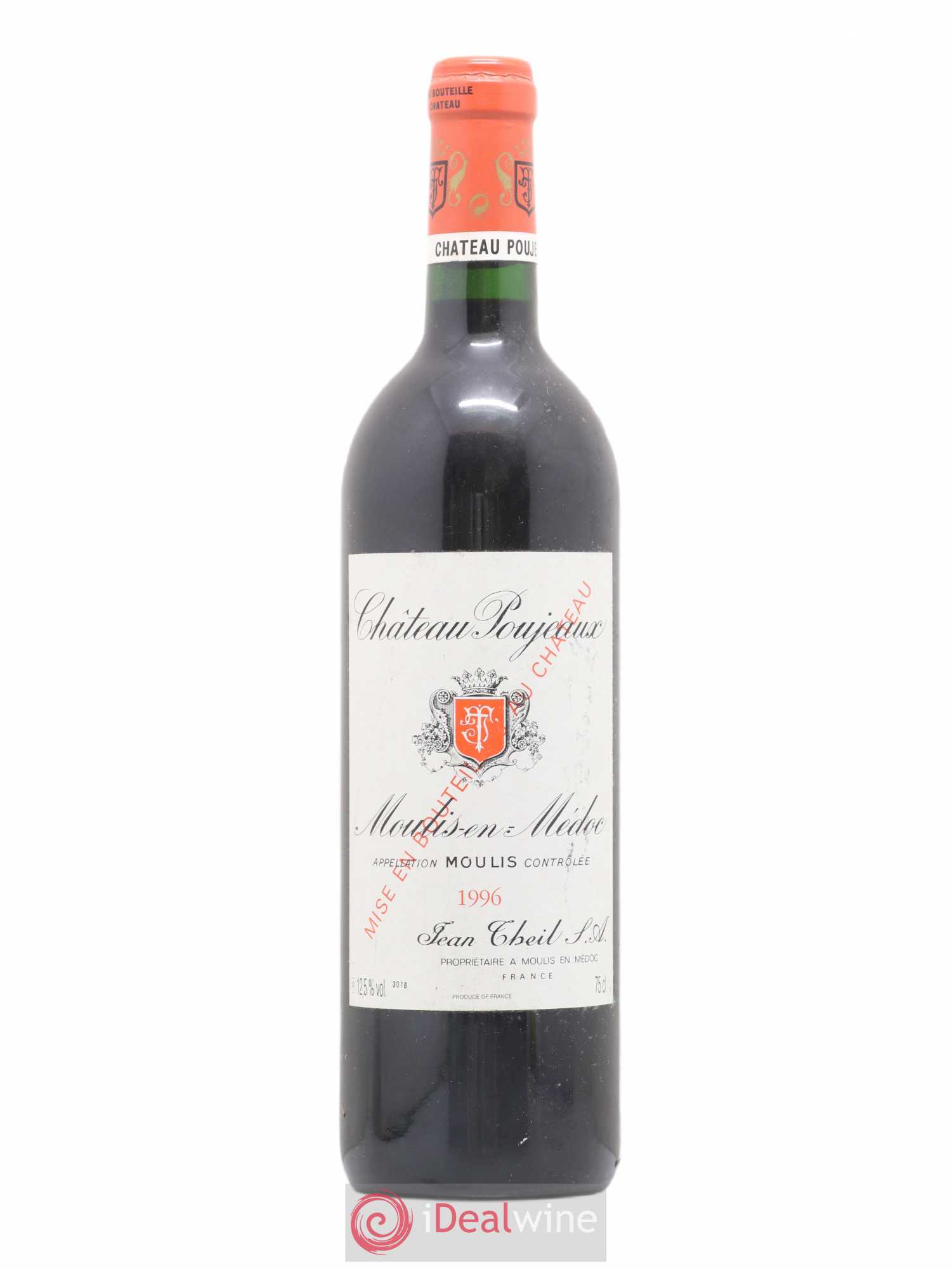 Château Poujeaux 1996 - Lot de 1 bouteille - 0