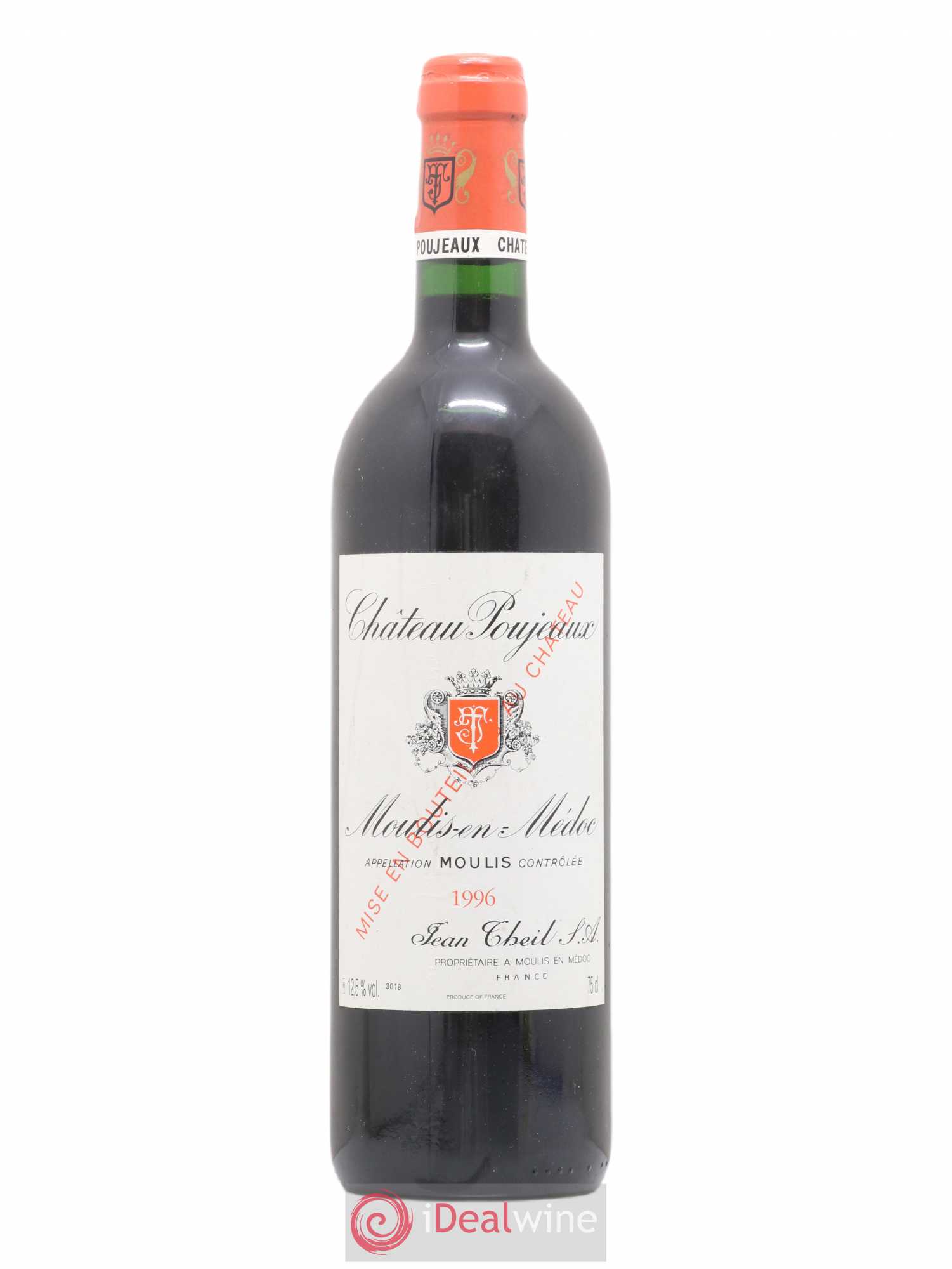 Château Poujeaux 1996 - Lot de 1 bouteille - 0