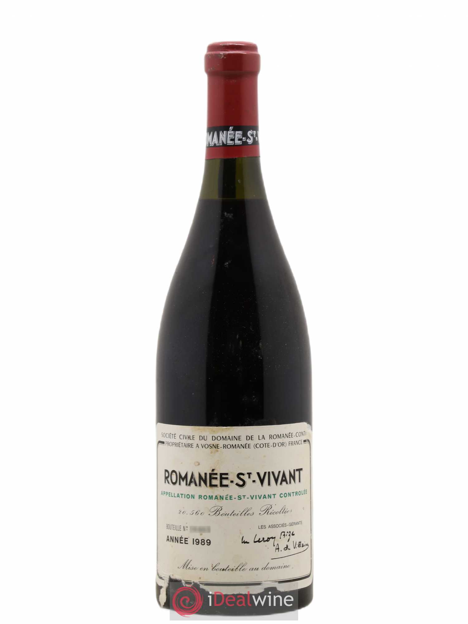 Romanée-Saint-Vivant Grand Cru Domaine de la Romanée-Conti 1989 - Lot de 1 bouteille - 0