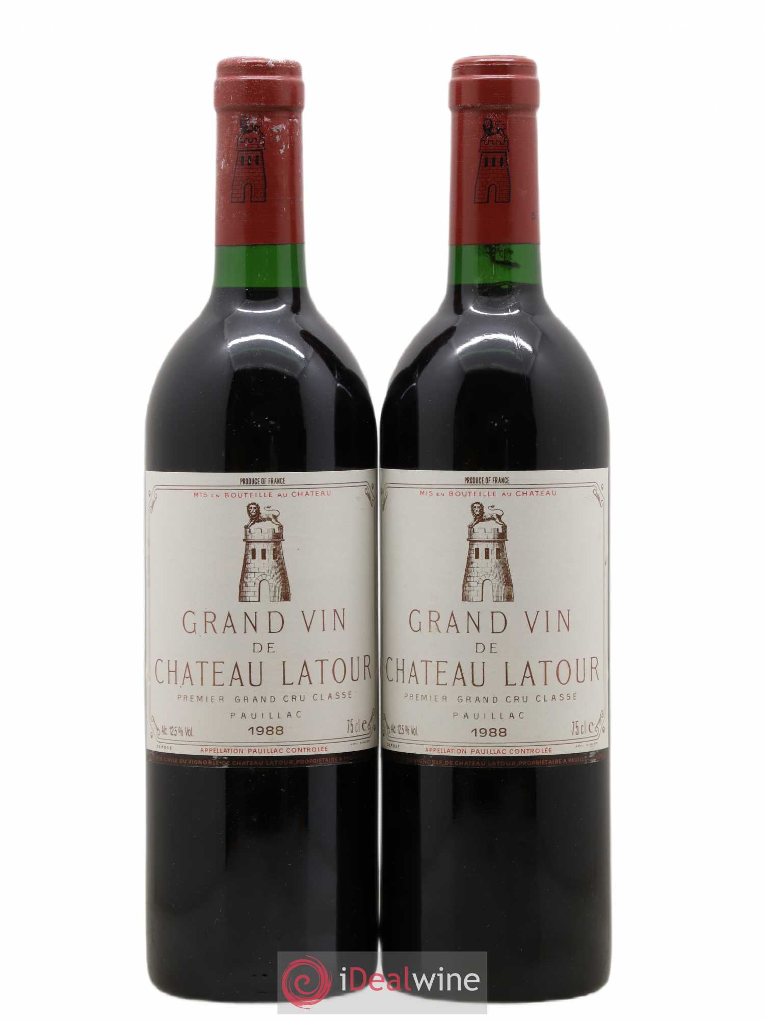 Château Latour 1er Grand Cru Classé 1988 - Lot de 2 bouteilles - 0