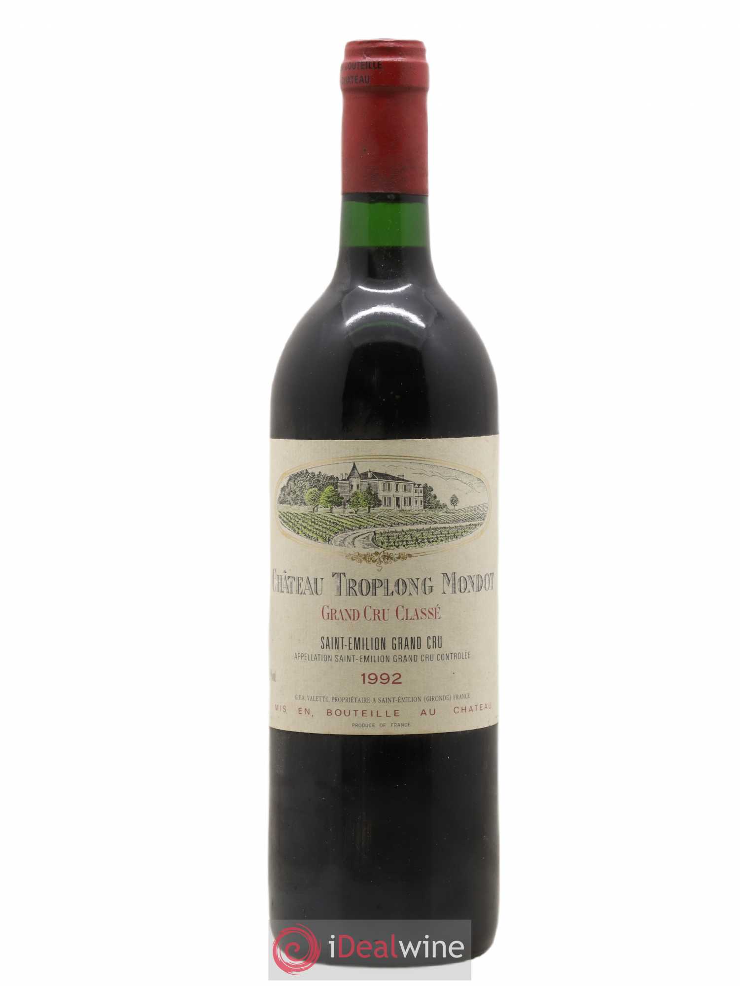 Château Troplong Mondot 1er Grand Cru Classé B 1992 - Lot de 1 bouteille - 0
