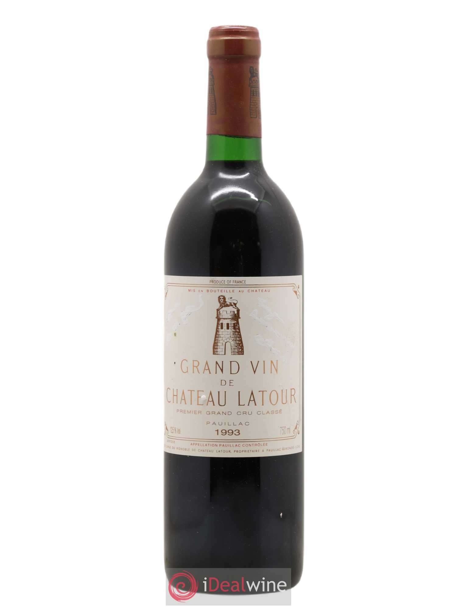 Château Latour 1er Grand Cru Classé 1993 - Lot de 1 bouteille - 0
