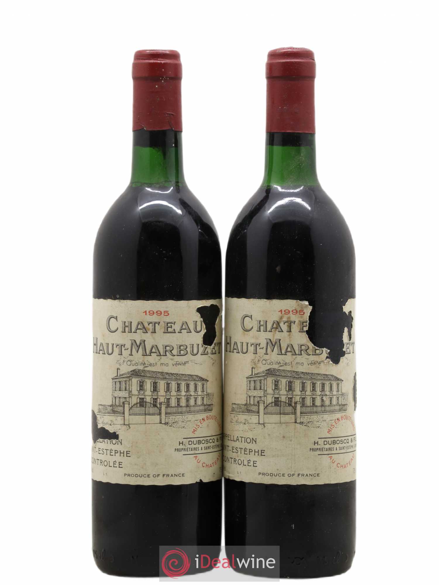 Château Haut Marbuzet (sans prix de réserve) 1995 - Lot de 2 bouteilles - 0