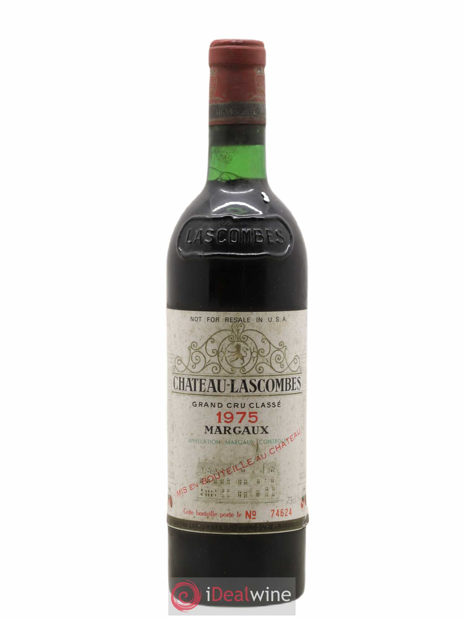Château Lascombes 2ème Grand Cru Classé 1975 - Lot de 1 bouteille - 0