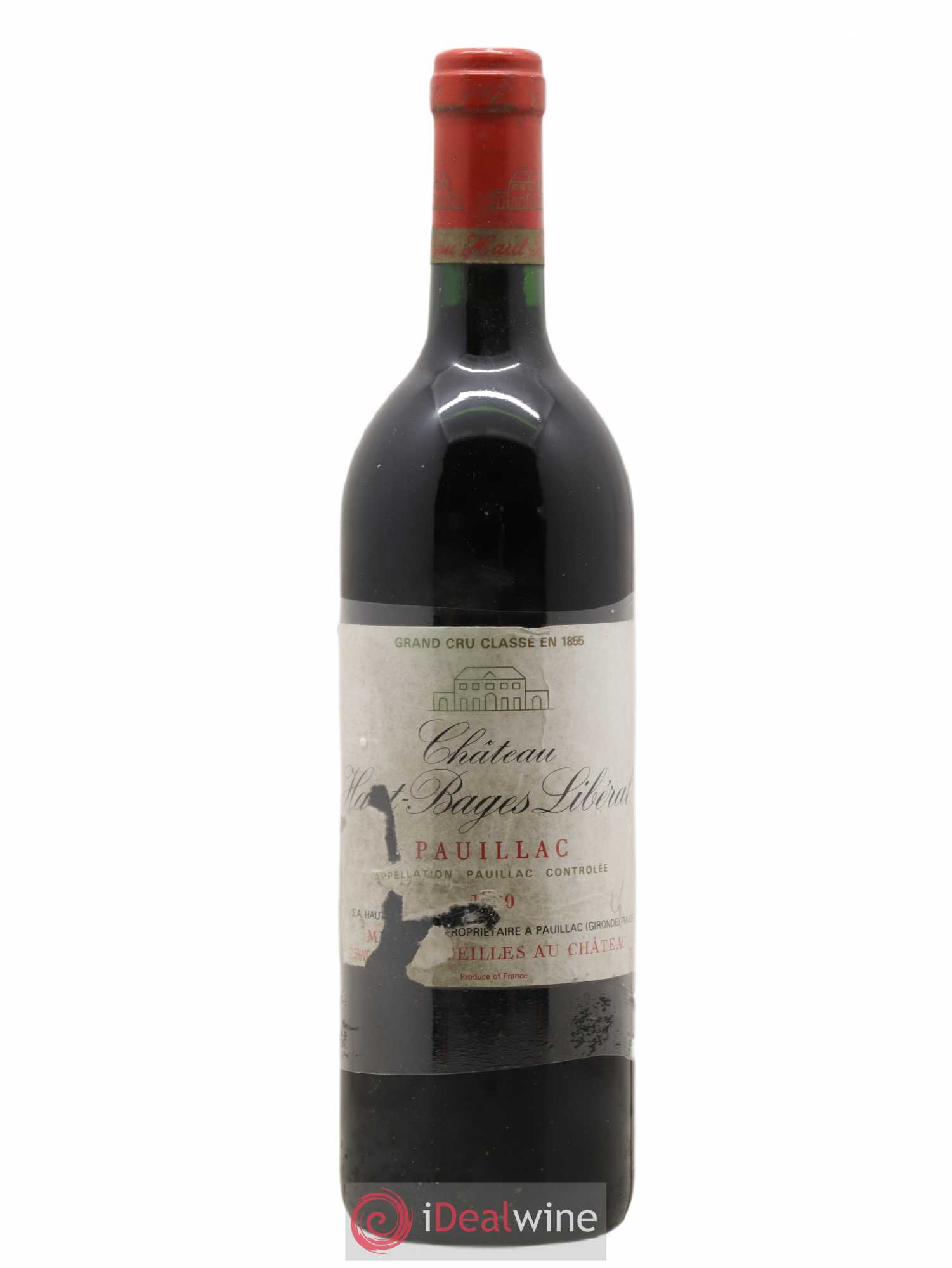 Château Haut Bages Libéral 5ème Grand Cru Classé 1990 - Lot de 1 bouteille - 0