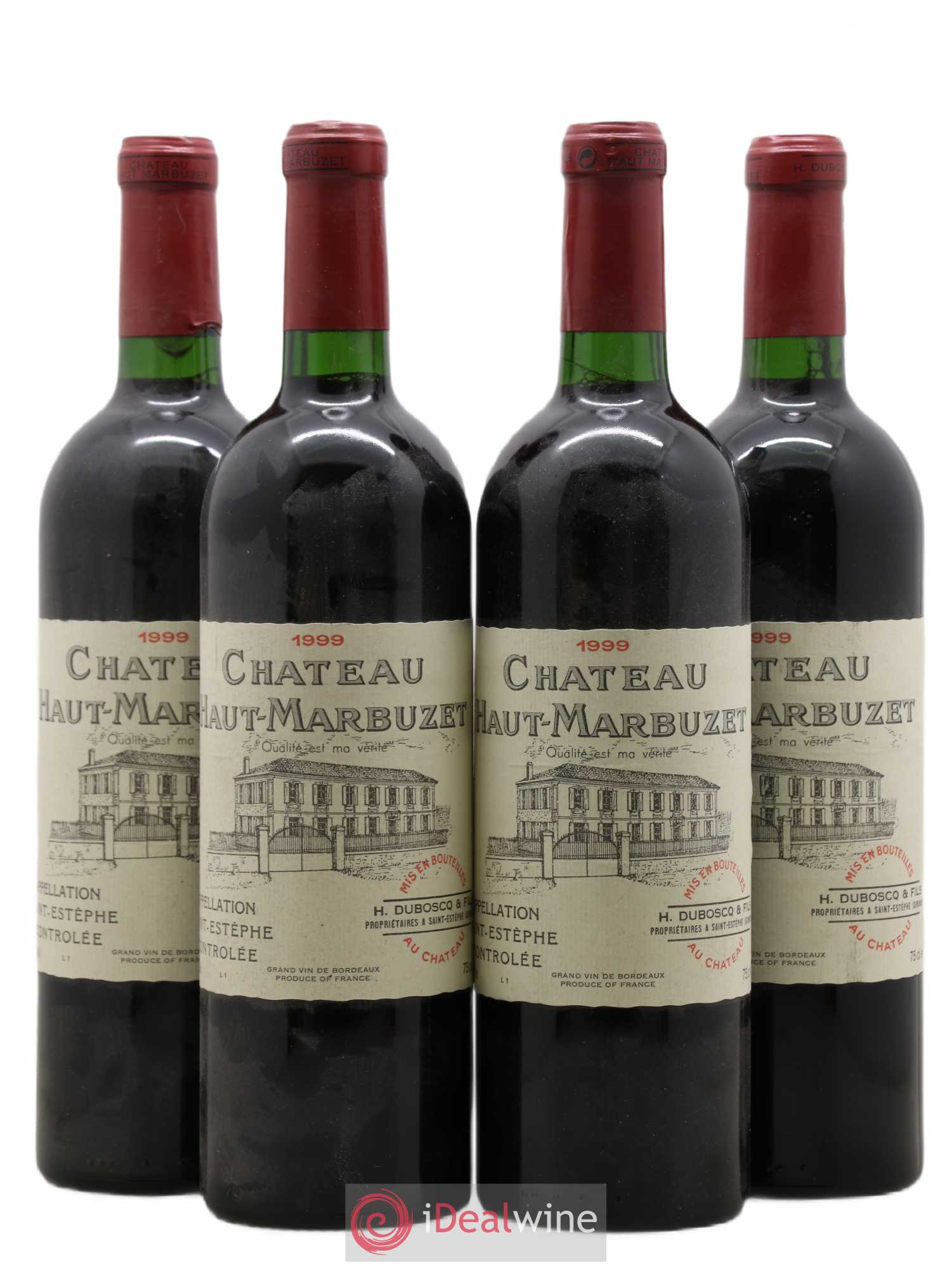 Château Haut Marbuzet 1999 - Lot de 4 bouteilles - 0