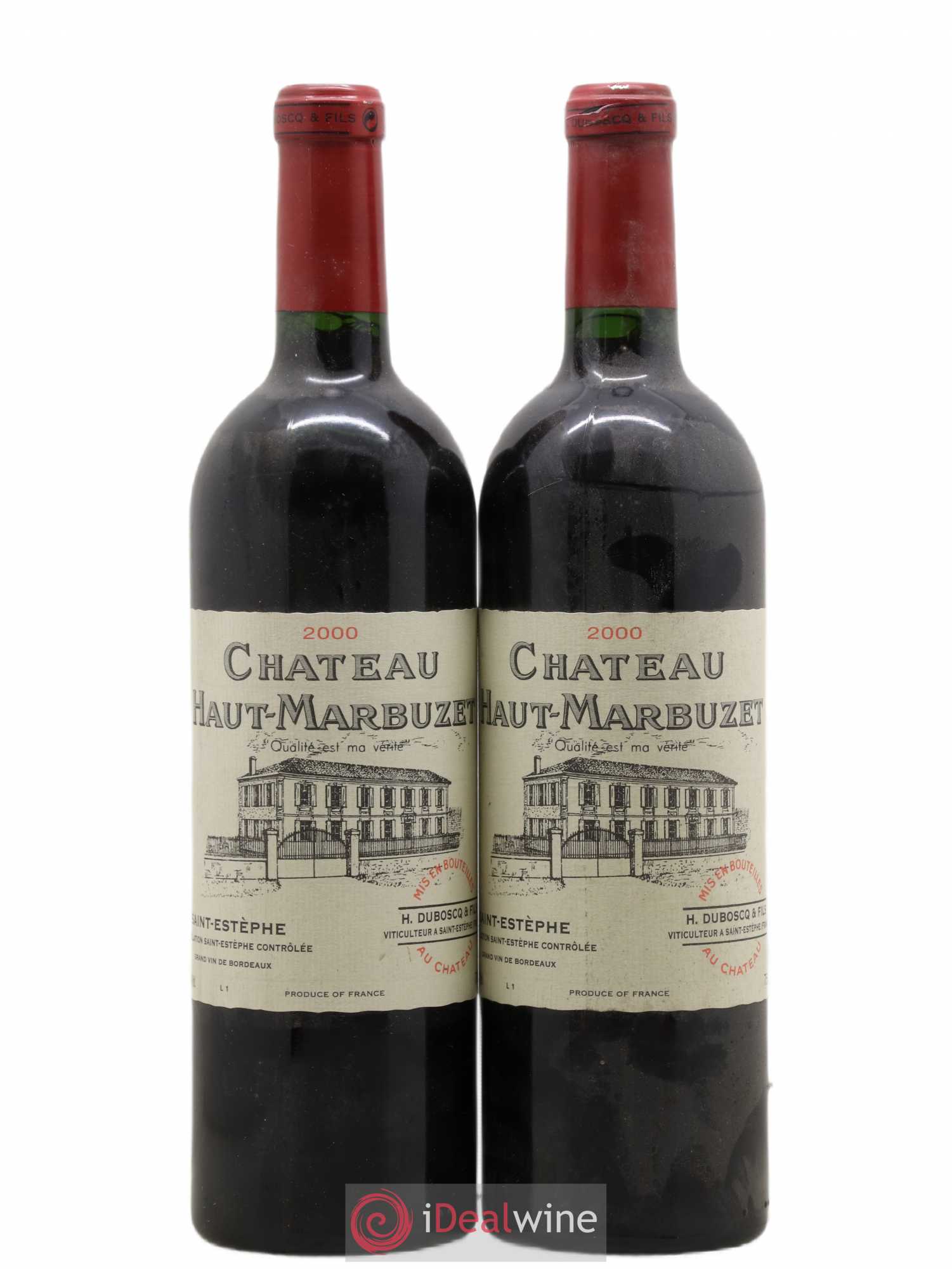 Château Haut Marbuzet 2000 - Lot de 2 bouteilles - 0