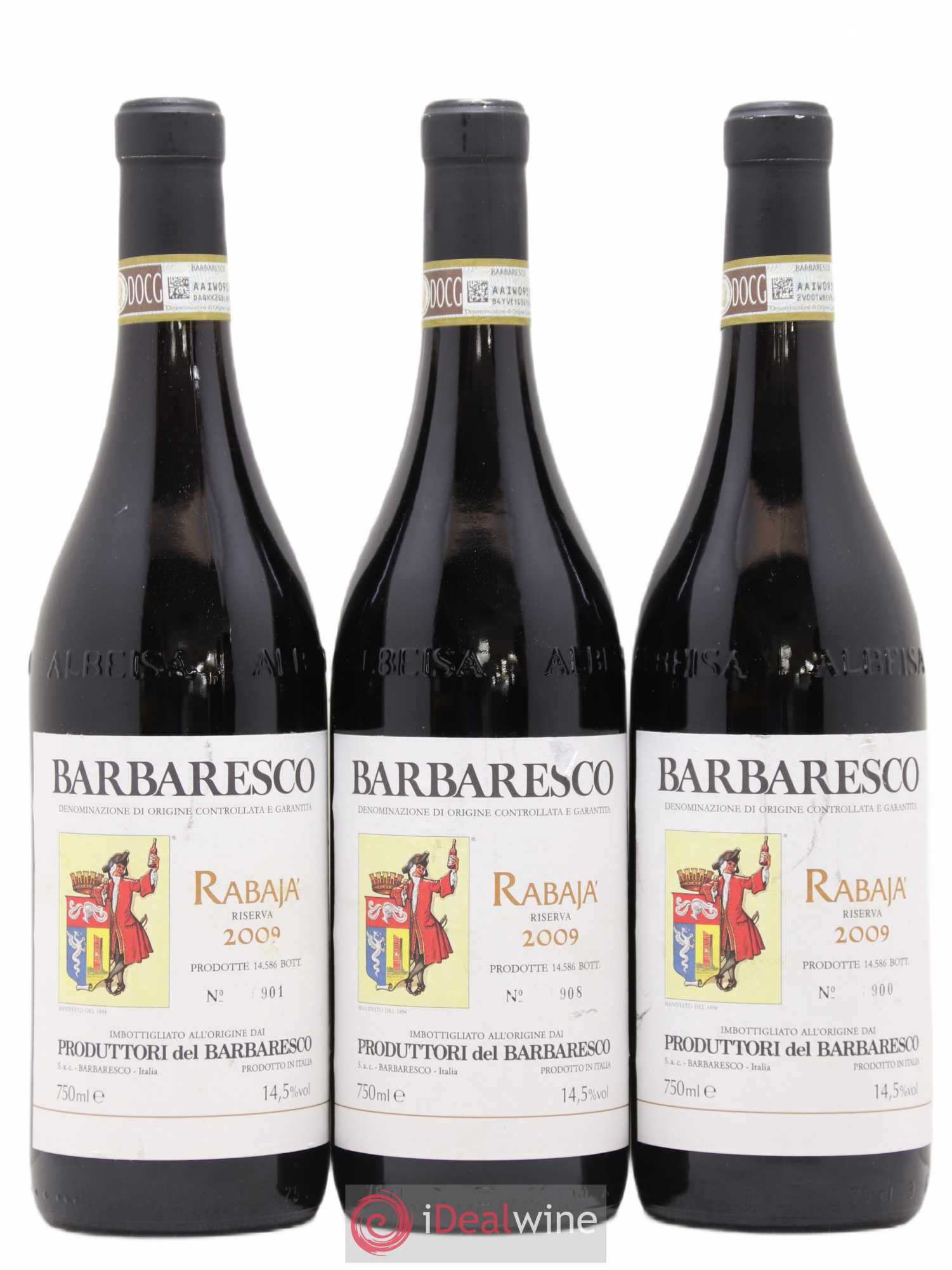 Barbaresco DOCG Riserva Rabaja Produttori del Barbaresco 2009 - Posten von 3 Flaschen - 0
